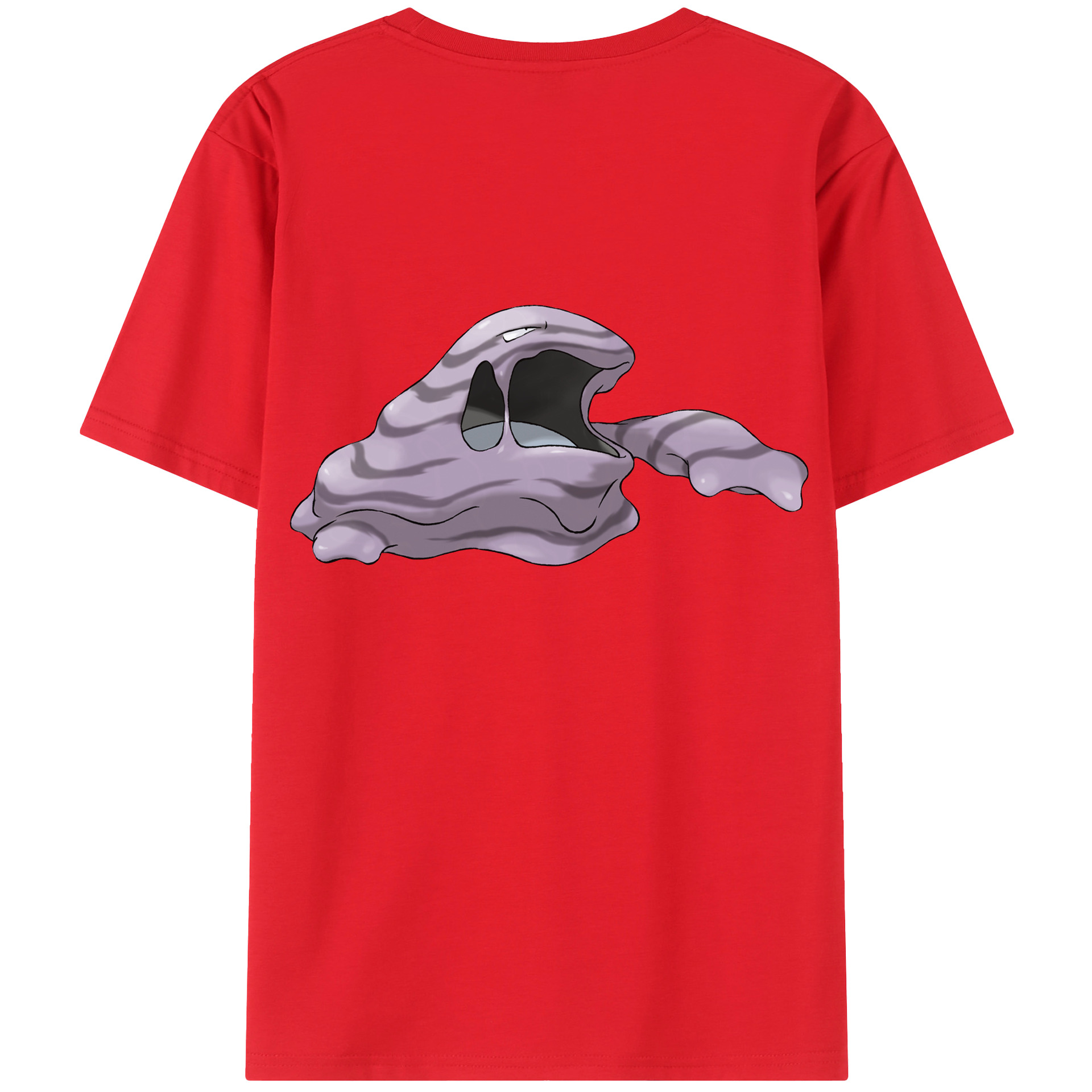 （画像用） ポケットモンスター Pokémon 綿100％ メンズ半袖Tシャツ（バックプリント） 通気性