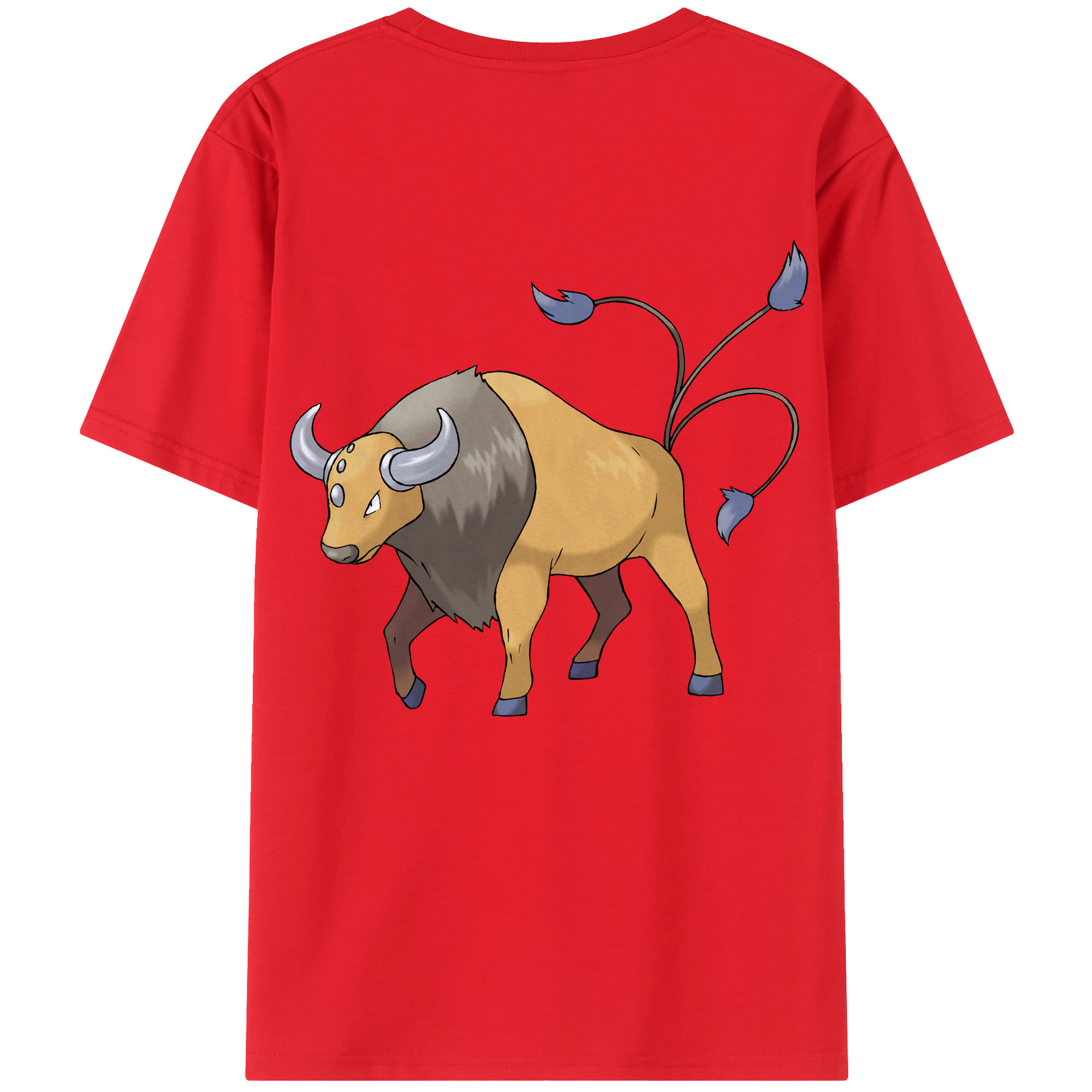 （画像用） ポケットモンスター Pokémon 綿100％ メンズ半袖Tシャツ（バックプリント） 通気性