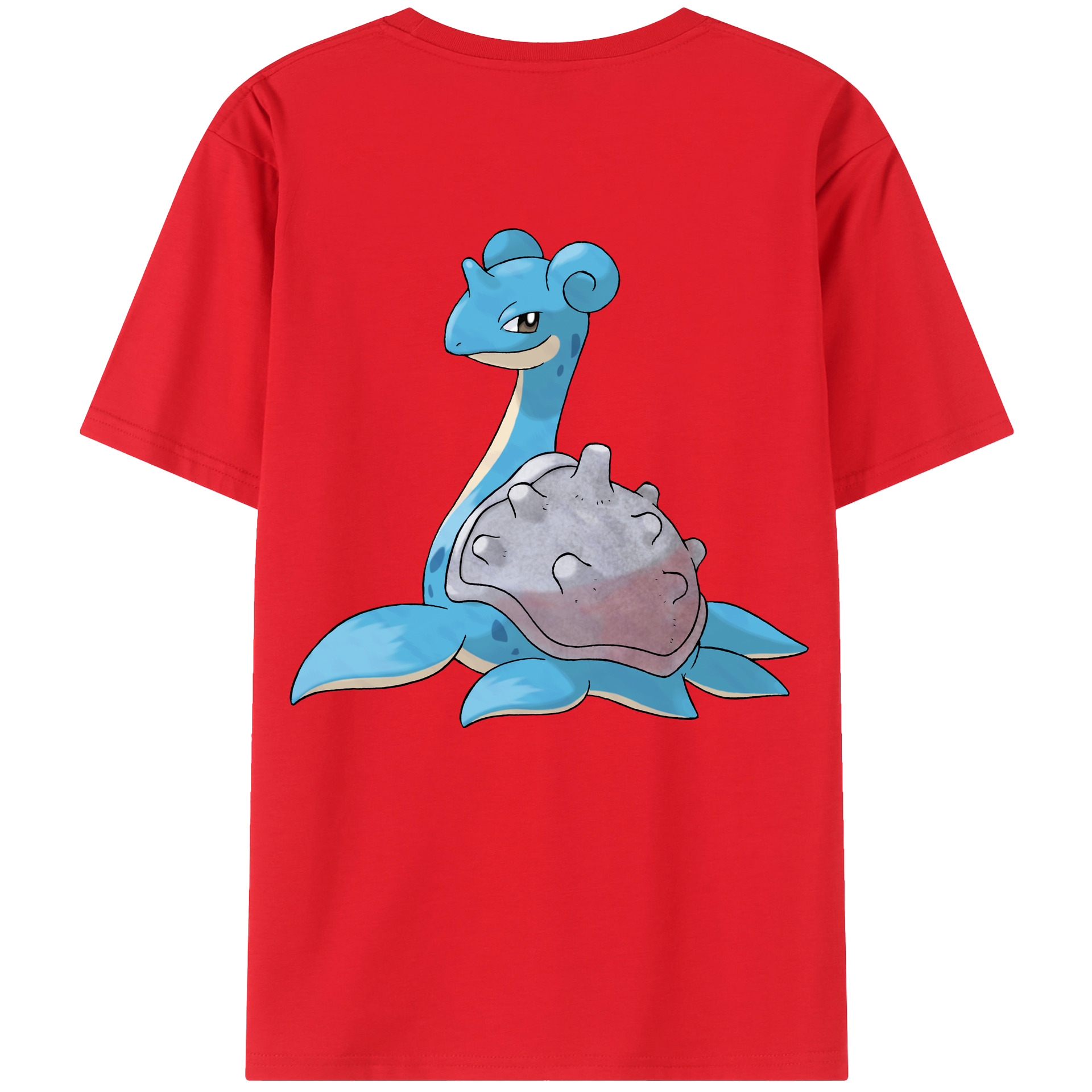 （画像用） ポケットモンスター Pokémon 綿100％ メンズ半袖Tシャツ（バックプリント） 通気性