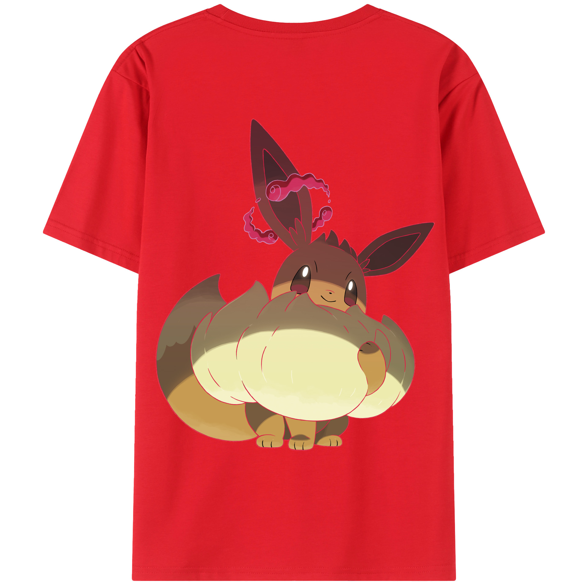 （画像用） ポケットモンスター Pokémon 綿100％ メンズ半袖Tシャツ（バックプリント） 通気性