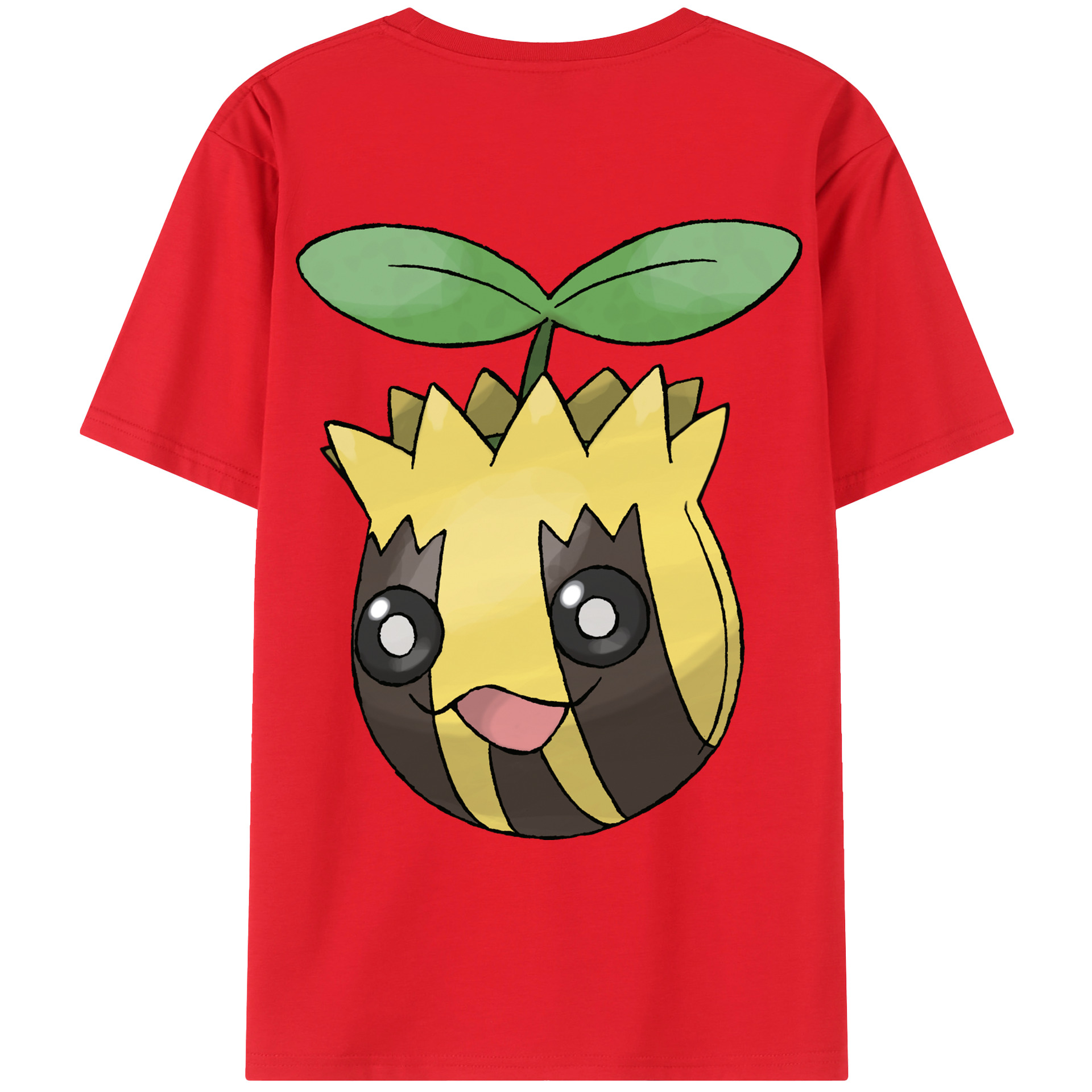 （画像用） ポケットモンスター Pokémon 綿100％ メンズ半袖Tシャツ（バックプリント） 通気性