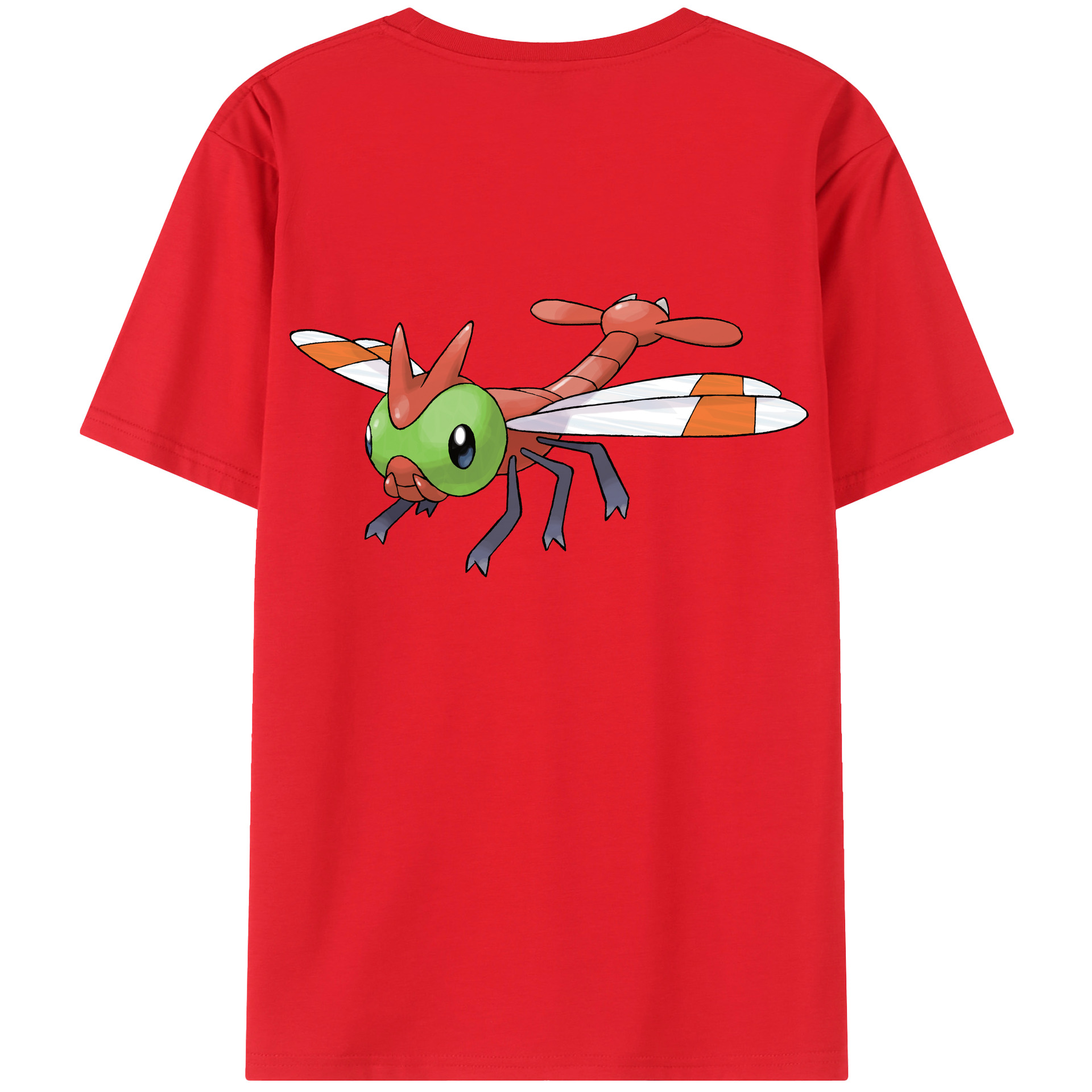 （画像用） ポケットモンスター Pokémon 綿100％ メンズ半袖Tシャツ（バックプリント） 通気性