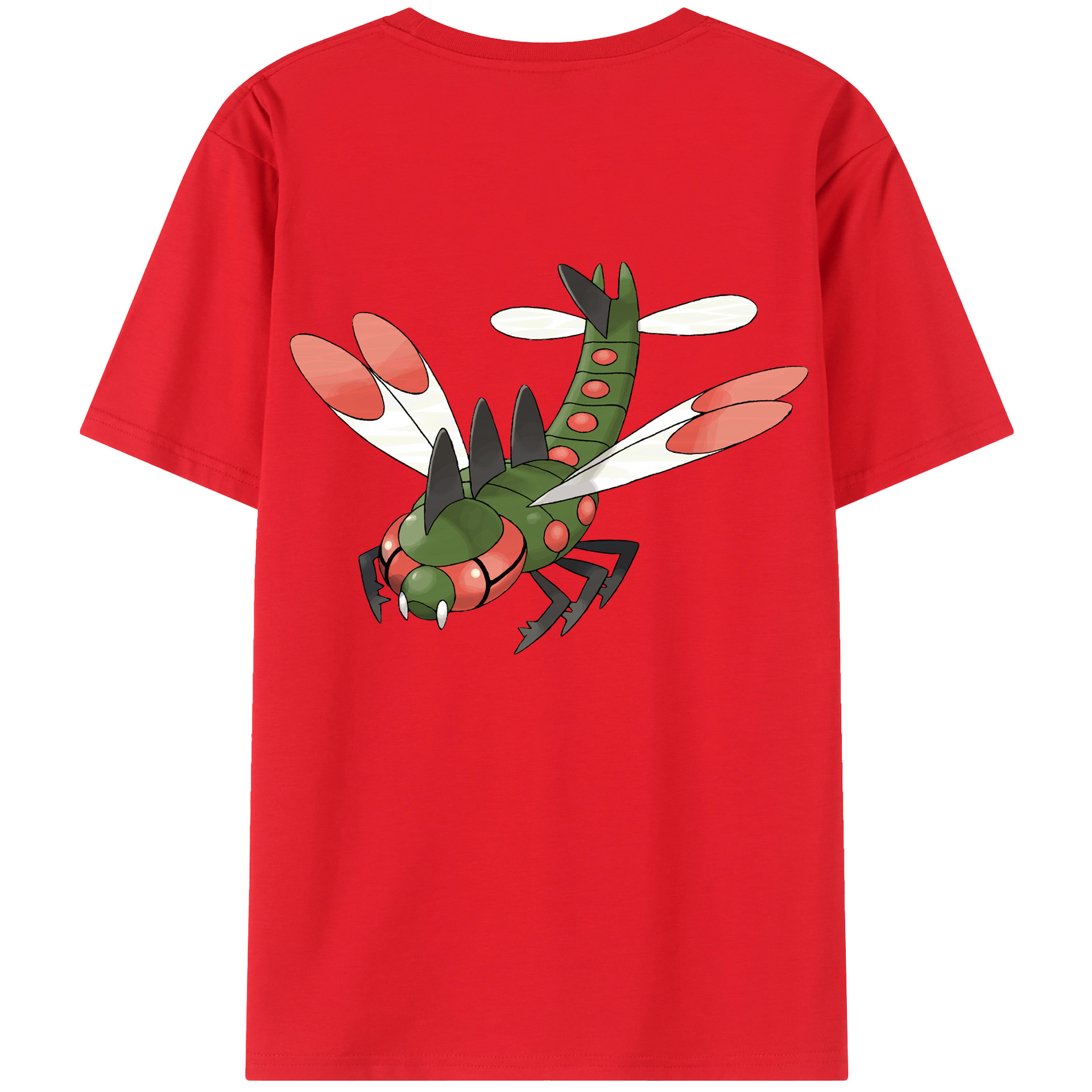 （画像用） ポケットモンスター Pokémon 綿100％ メンズ半袖Tシャツ（バックプリント） 通気性