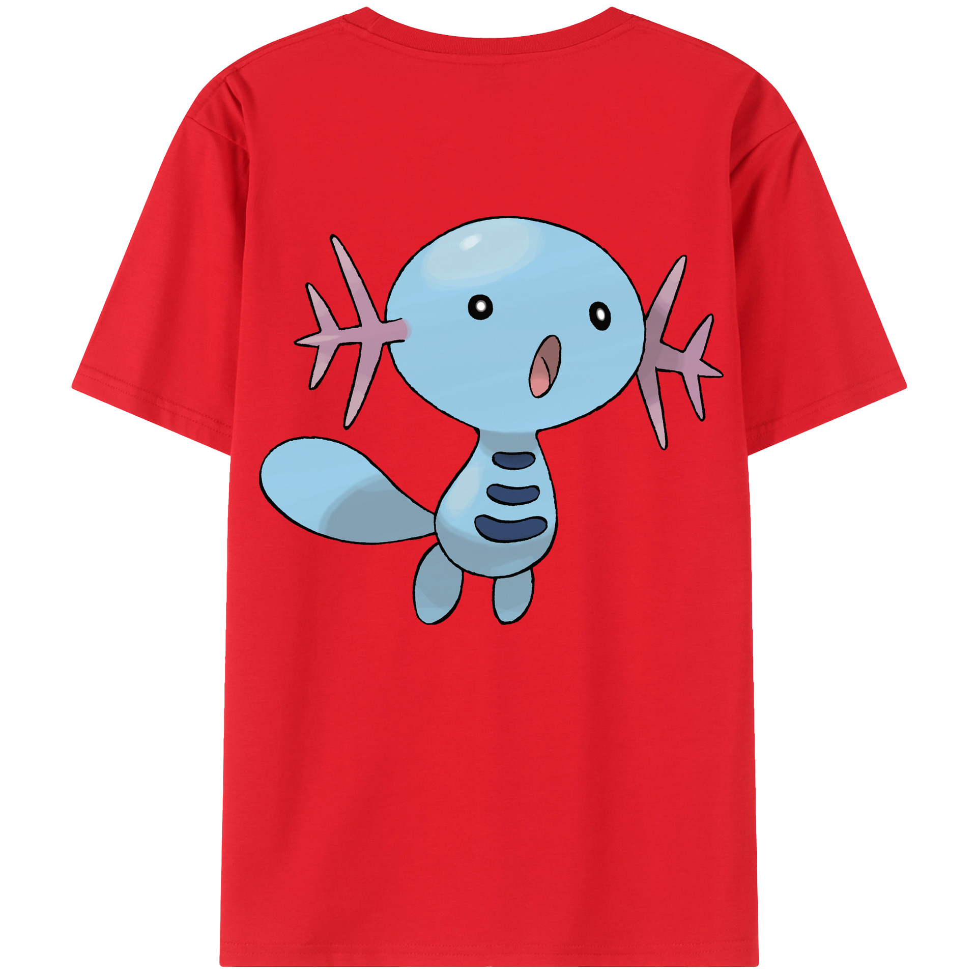 （画像用） ポケットモンスター Pokémon 綿100％ メンズ半袖Tシャツ（バックプリント） 通気性