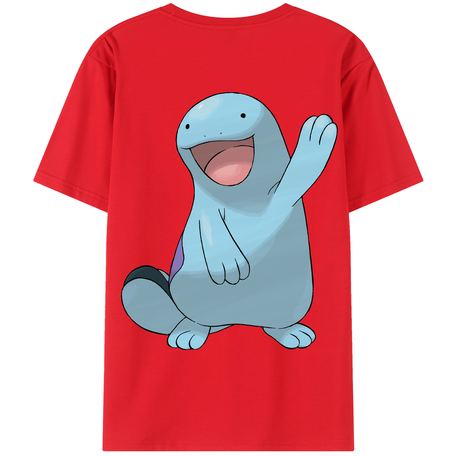 （画像用） ポケットモンスター Pokémon 綿100％ メンズ半袖Tシャツ（バックプリント） 通気性