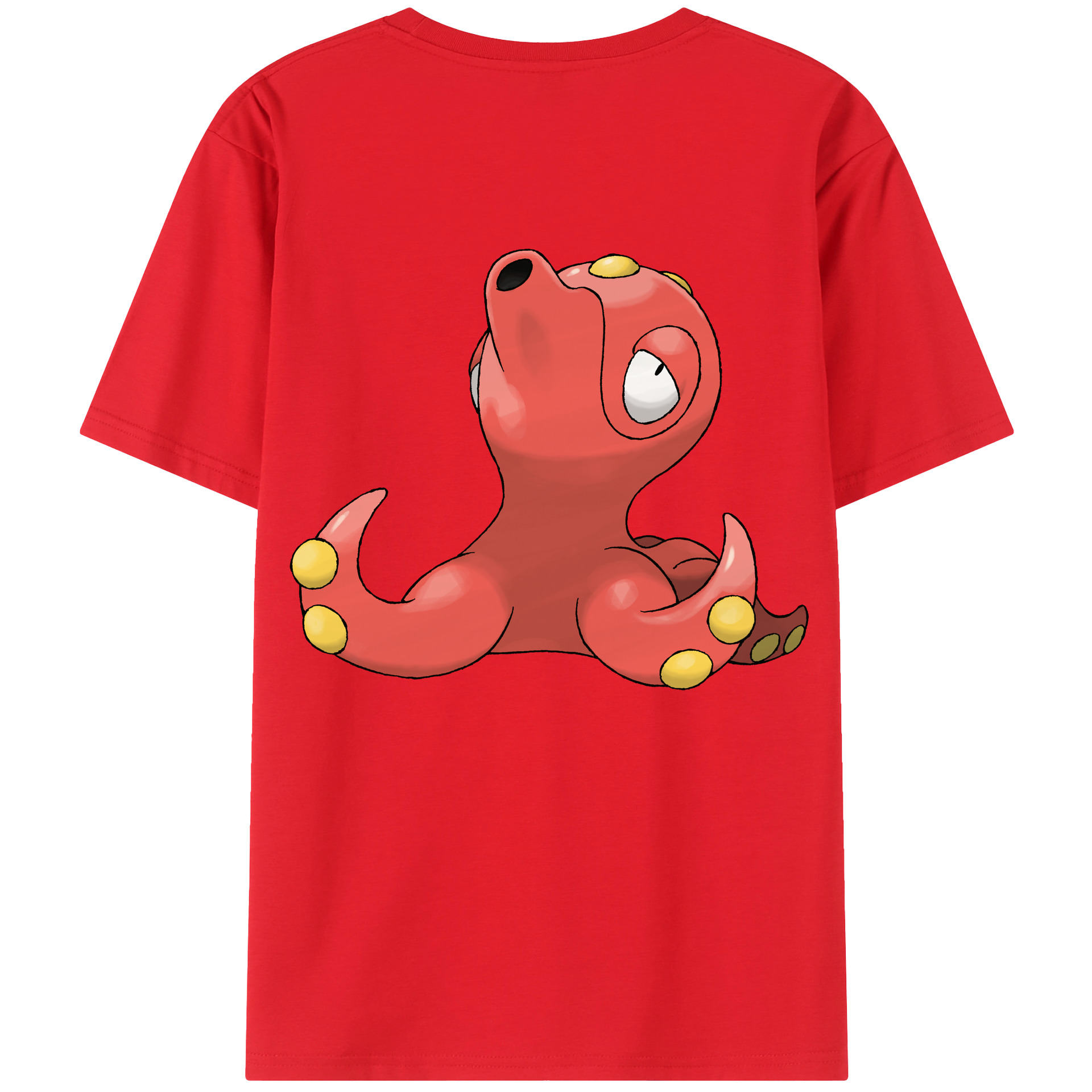 （画像用） ポケットモンスター Pokémon 綿100％ メンズ半袖Tシャツ（バックプリント） 通気性