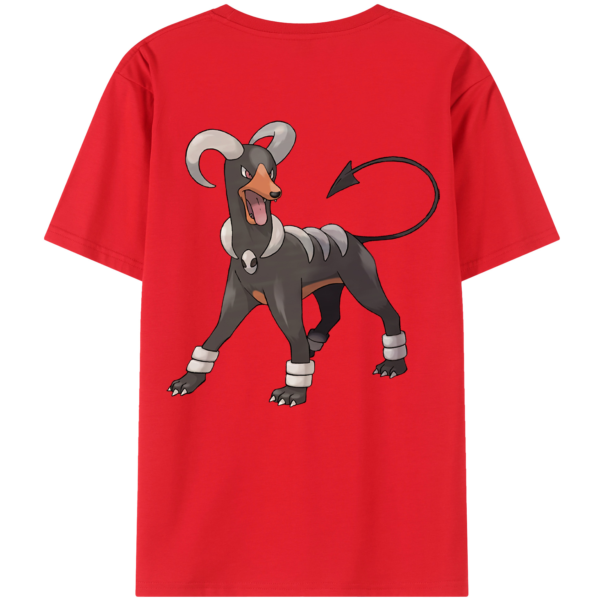 （画像用） ポケットモンスター Pokémon 綿100％ メンズ半袖Tシャツ（バックプリント） 通気性