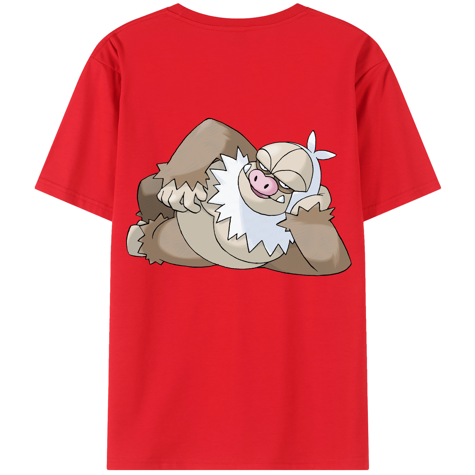 （画像用） ポケットモンスター Pokémon 綿100％ メンズ半袖Tシャツ（バックプリント） 通気性