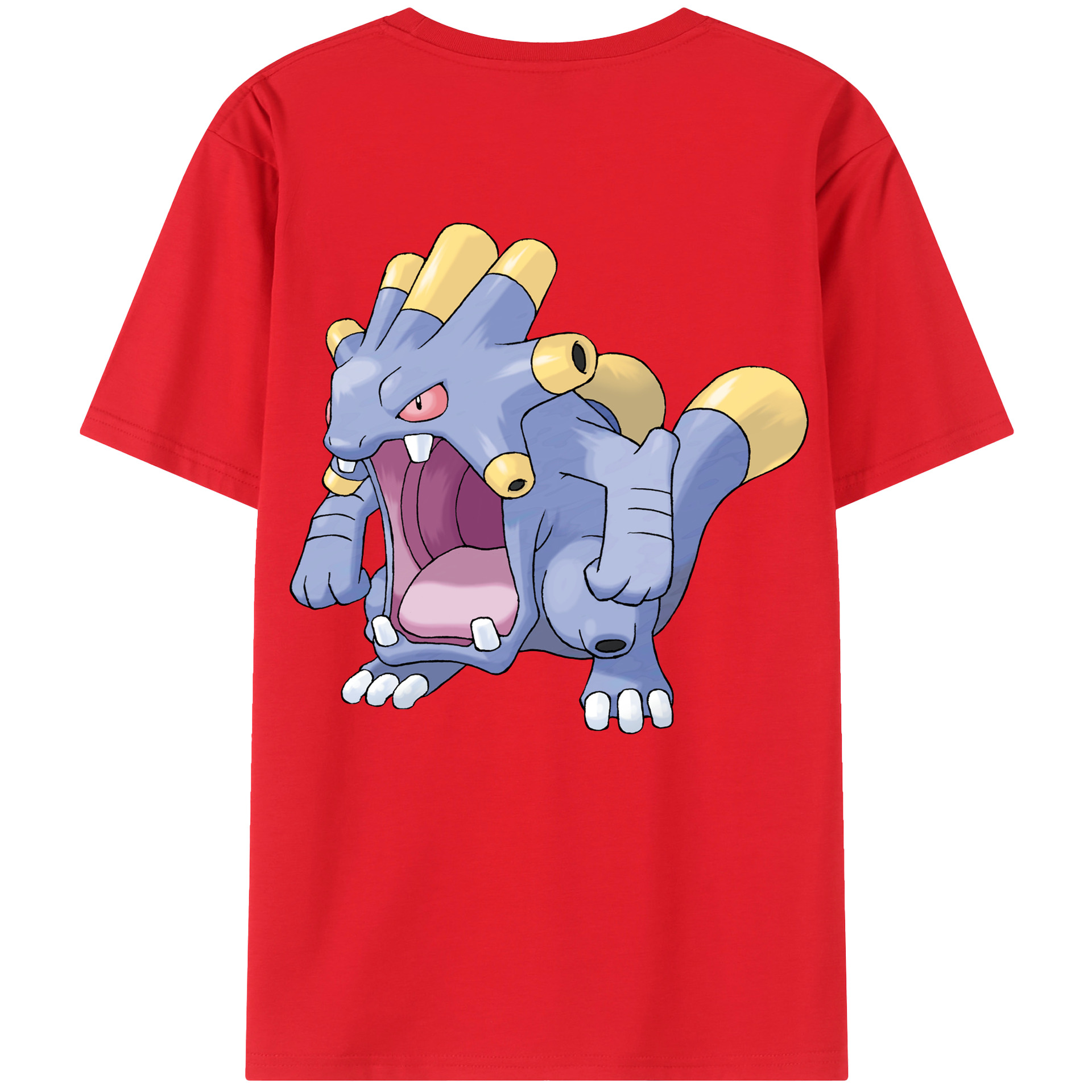 （画像用） ポケットモンスター Pokémon 綿100％ メンズ半袖Tシャツ（バックプリント） 通気性