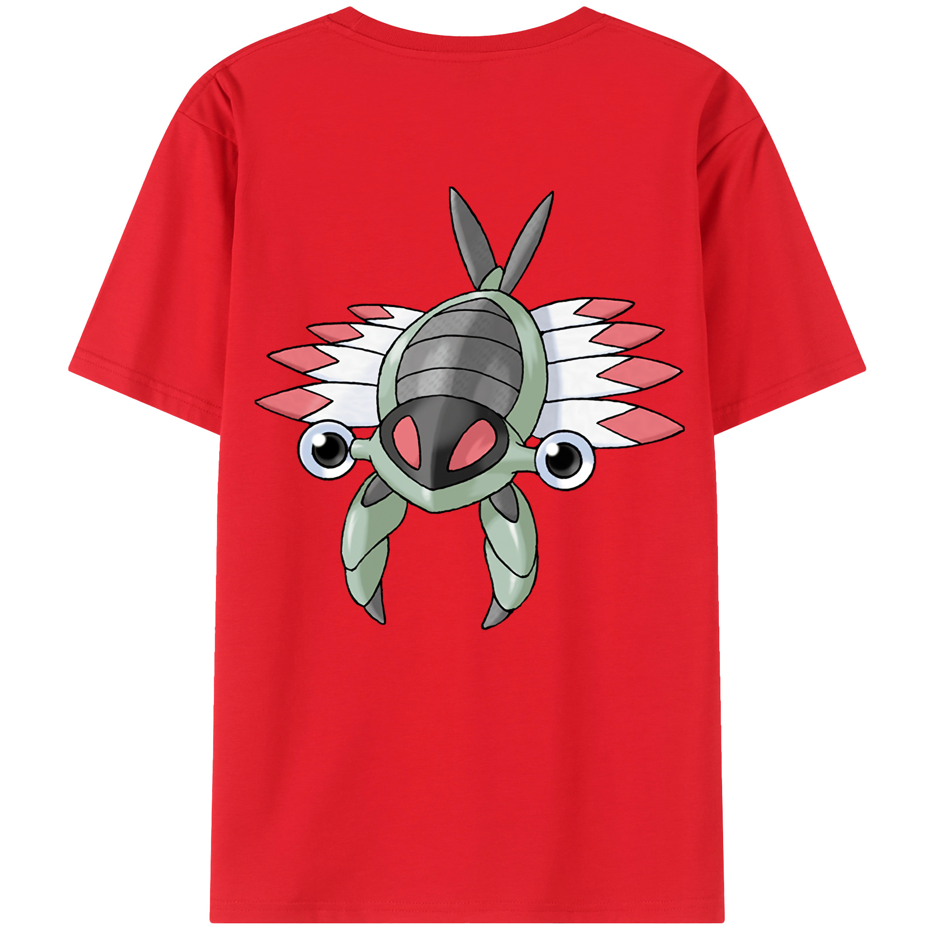 （画像用） ポケットモンスター Pokémon 綿100％ メンズ半袖Tシャツ（バックプリント） 通気性