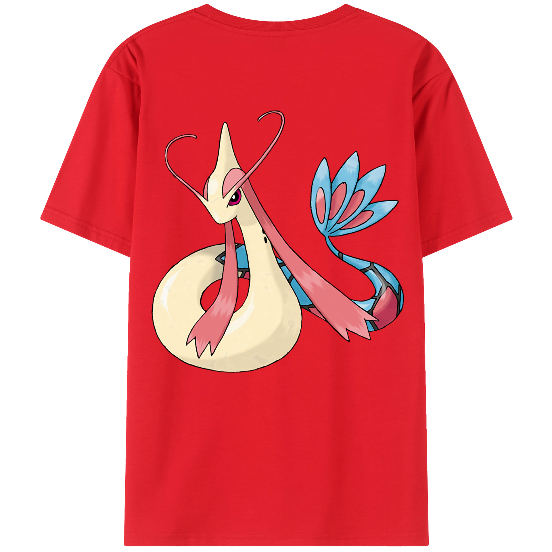 （画像用） ポケットモンスター Pokémon 綿100％ メンズ半袖Tシャツ（バックプリント） 通気性