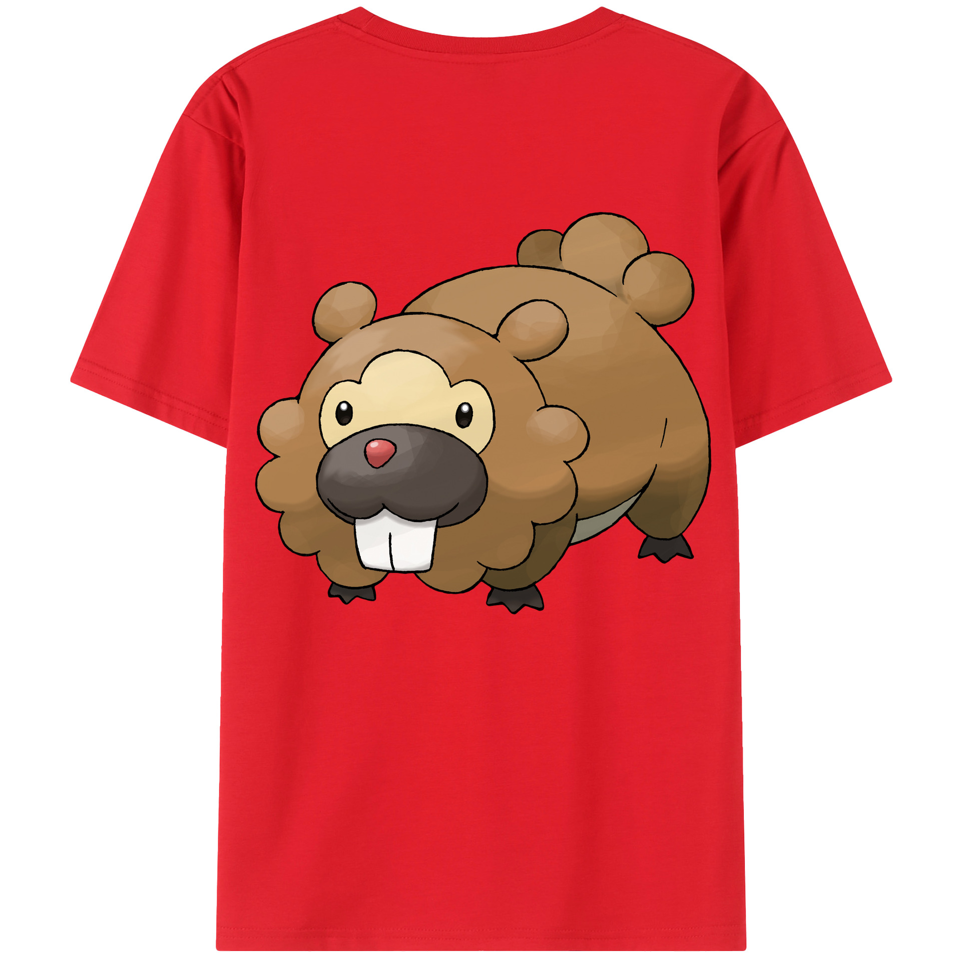 （画像用） ポケットモンスター Pokémon 綿100％ メンズ半袖Tシャツ（バックプリント） 通気性