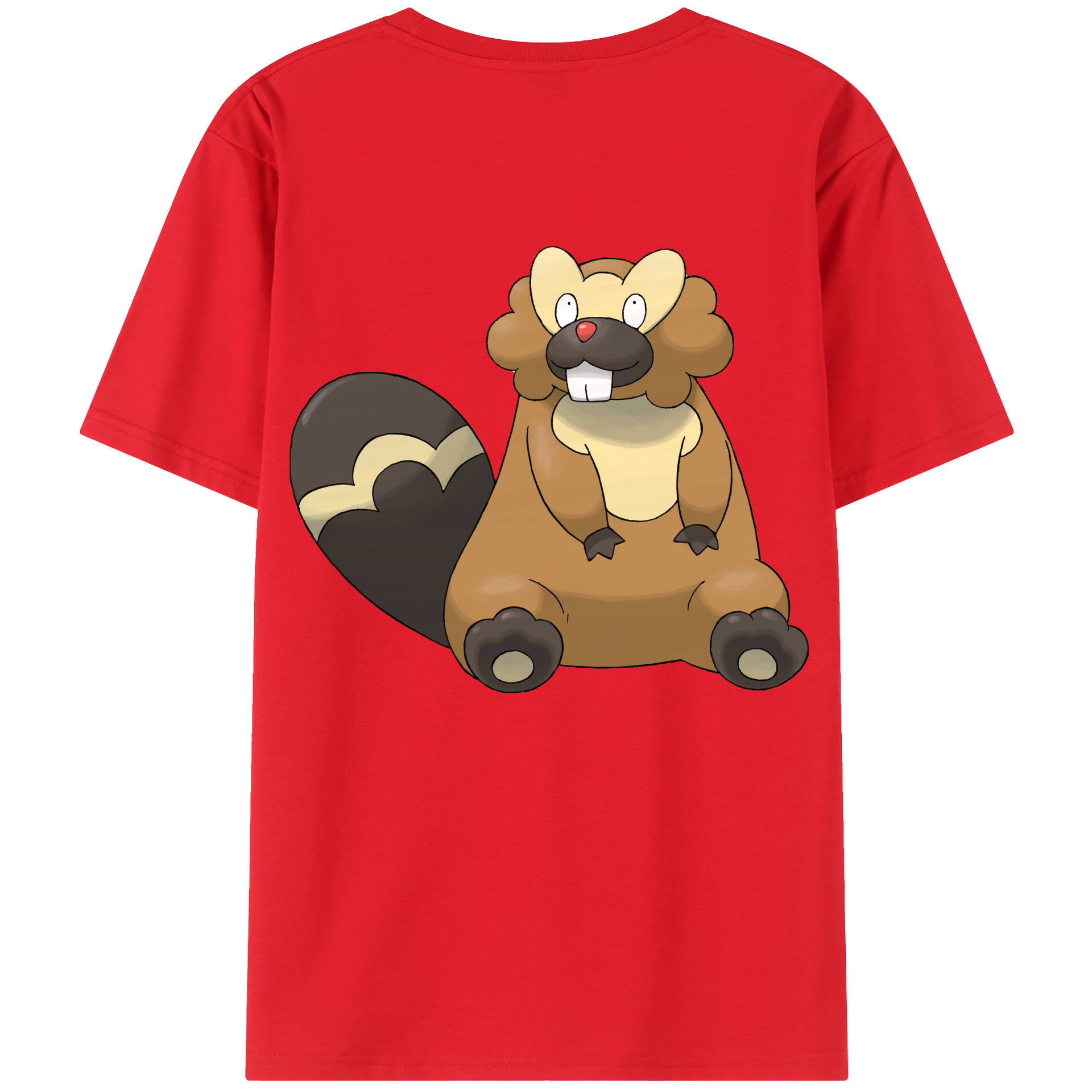 （画像用） ポケットモンスター Pokémon 綿100％ メンズ半袖Tシャツ（バックプリント） 通気性