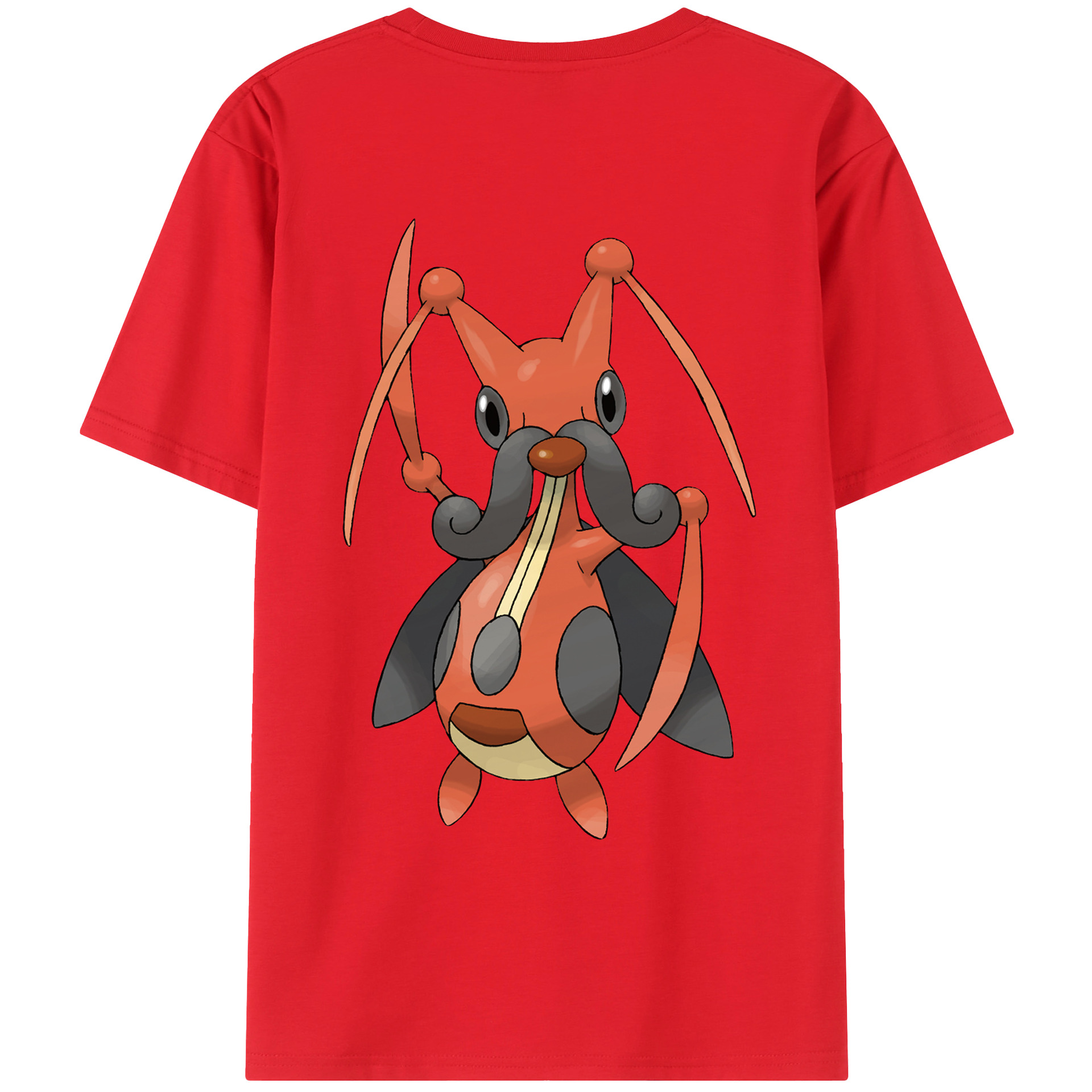 （画像用） ポケットモンスター Pokémon 綿100％ メンズ半袖Tシャツ（バックプリント） 通気性