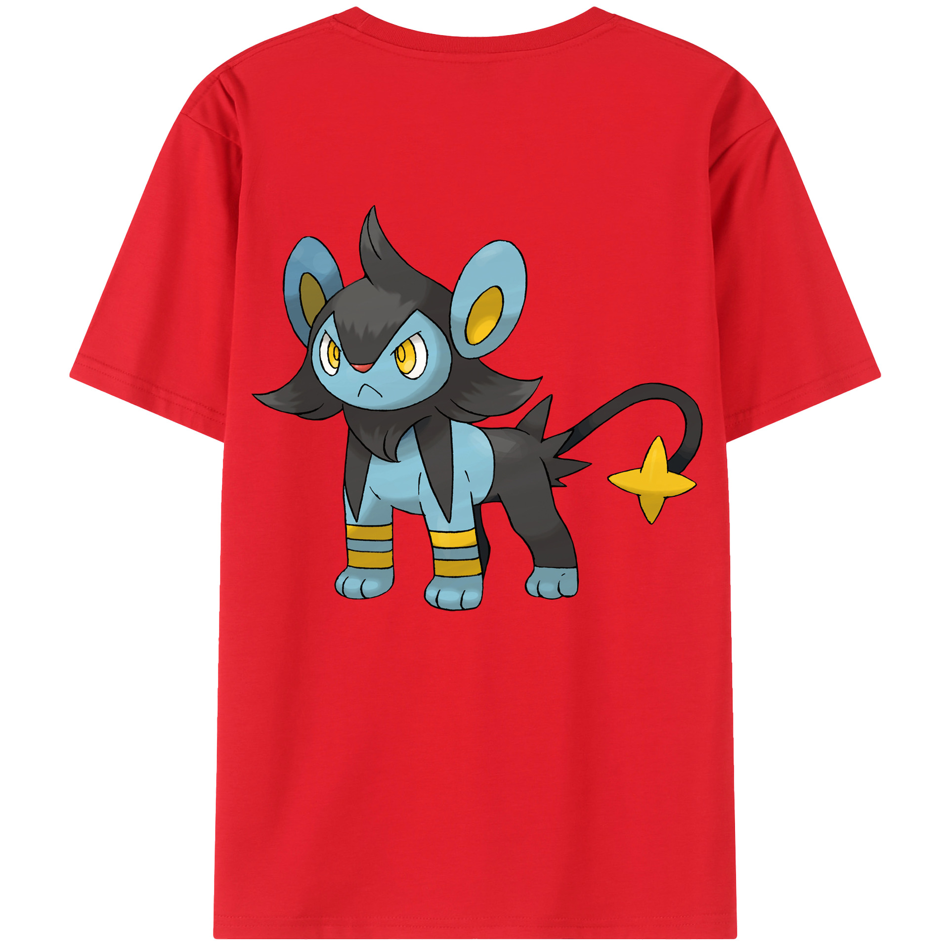 （画像用） ポケットモンスター Pokémon 綿100％ メンズ半袖Tシャツ（バックプリント） 通気性