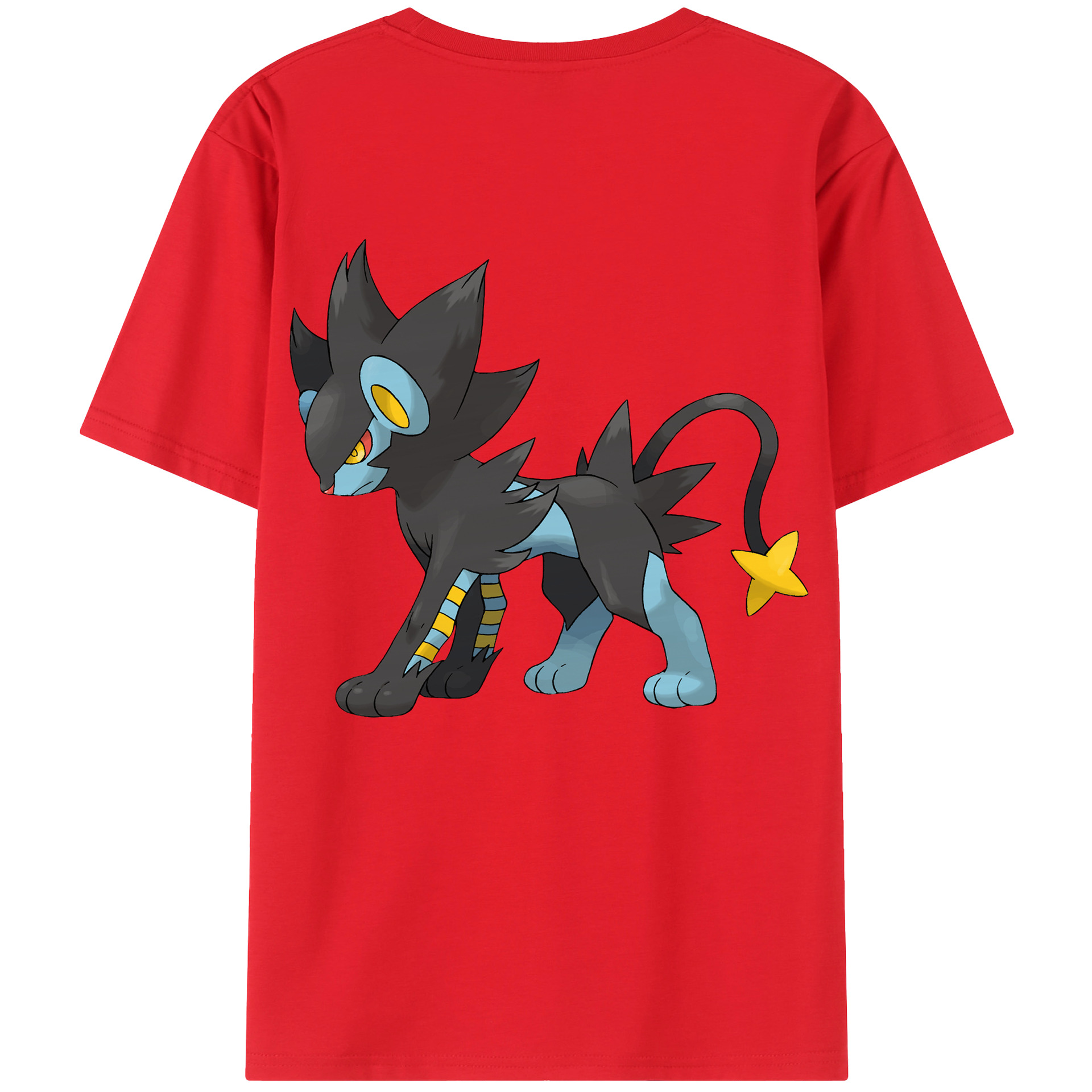 （画像用） ポケットモンスター Pokémon 綿100％ メンズ半袖Tシャツ（バックプリント） 通気性