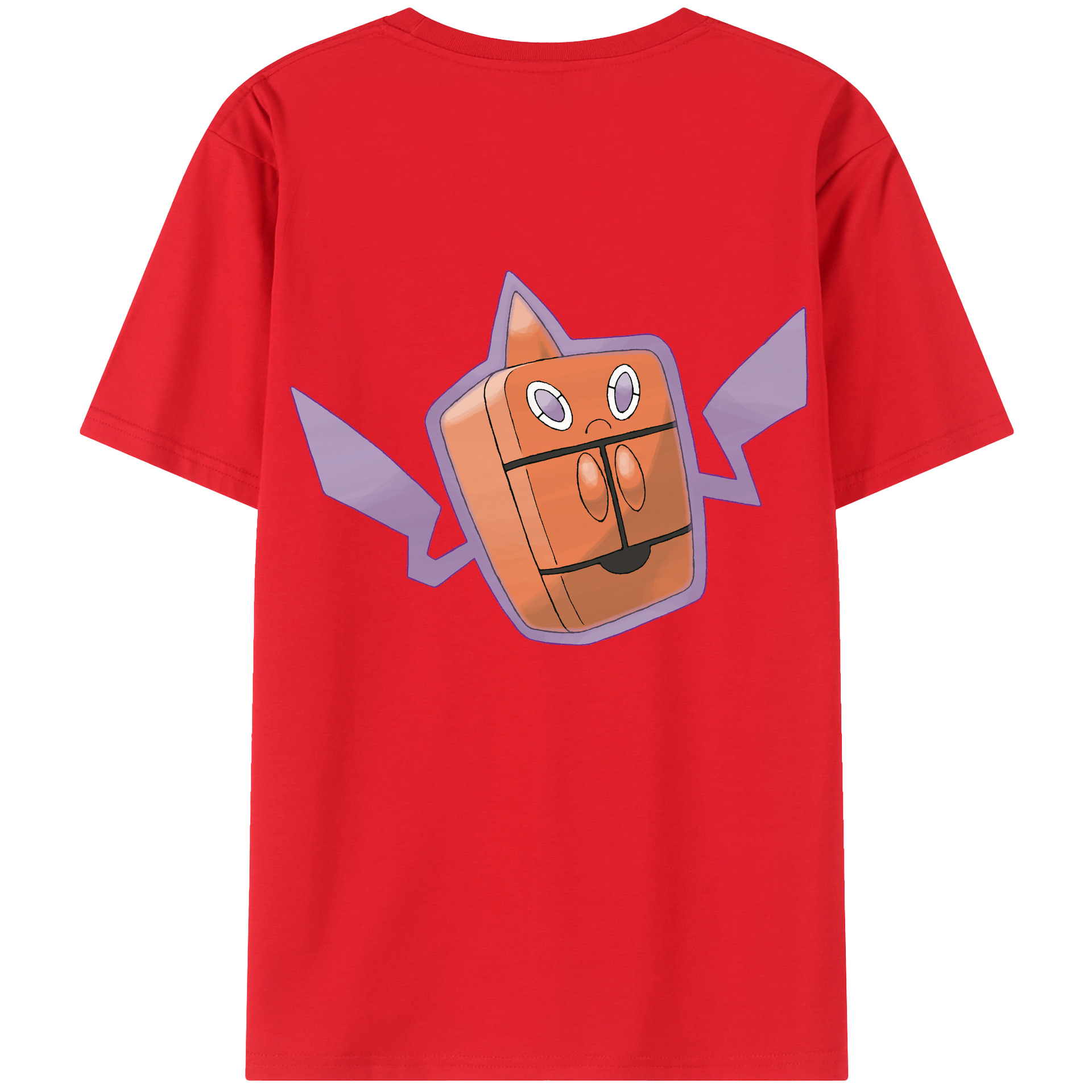 （画像用） ポケットモンスター Pokémon 綿100％ メンズ半袖Tシャツ（バックプリント） 通気性