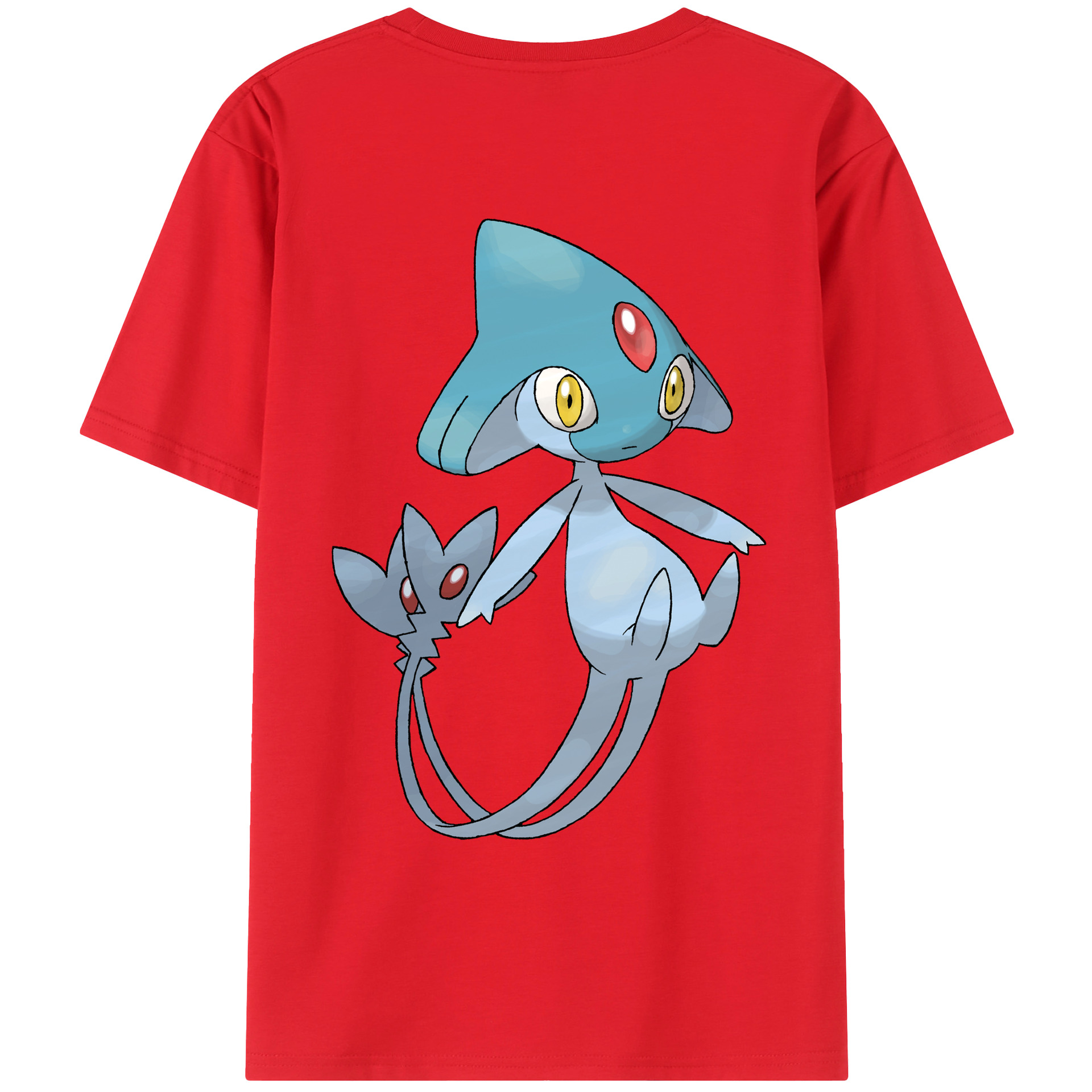 （画像用） ポケットモンスター Pokémon 綿100％ メンズ半袖Tシャツ（バックプリント） 通気性