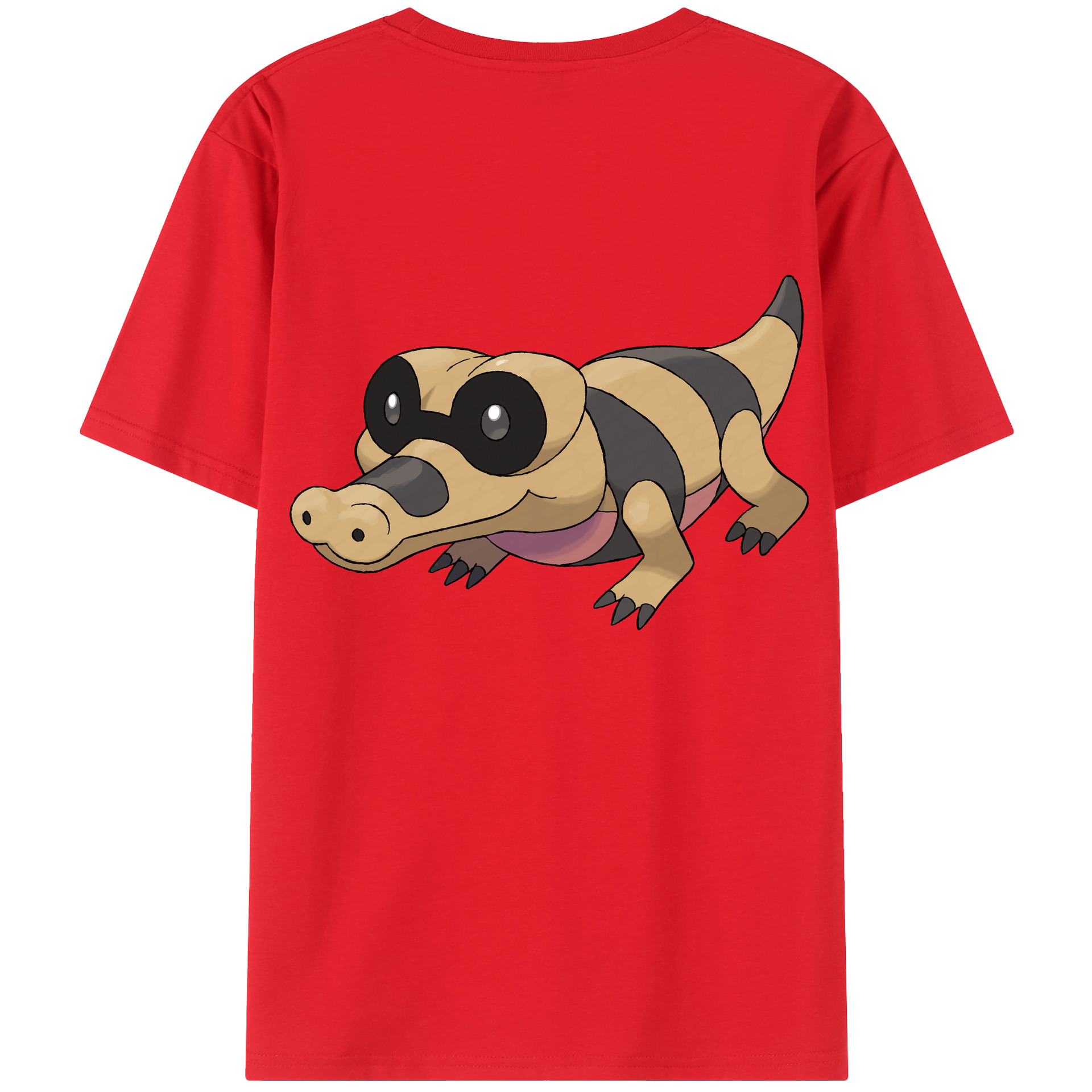 （画像用） ポケットモンスター Pokémon 綿100％ メンズ半袖Tシャツ（バックプリント） 通気性