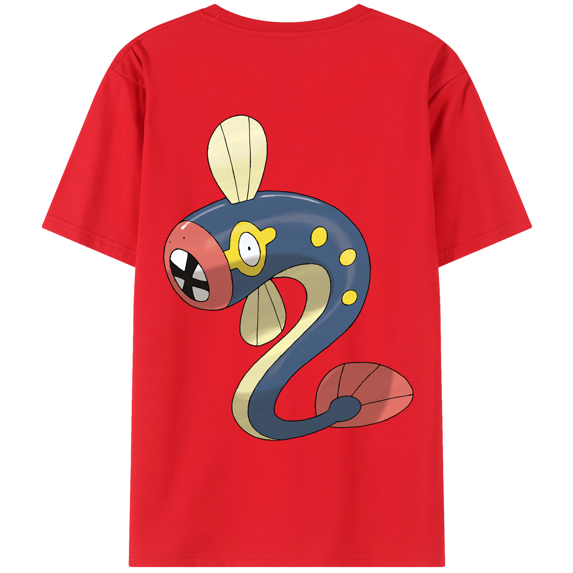 （画像用） ポケットモンスター Pokémon 綿100％ メンズ半袖Tシャツ（バックプリント） 通気性