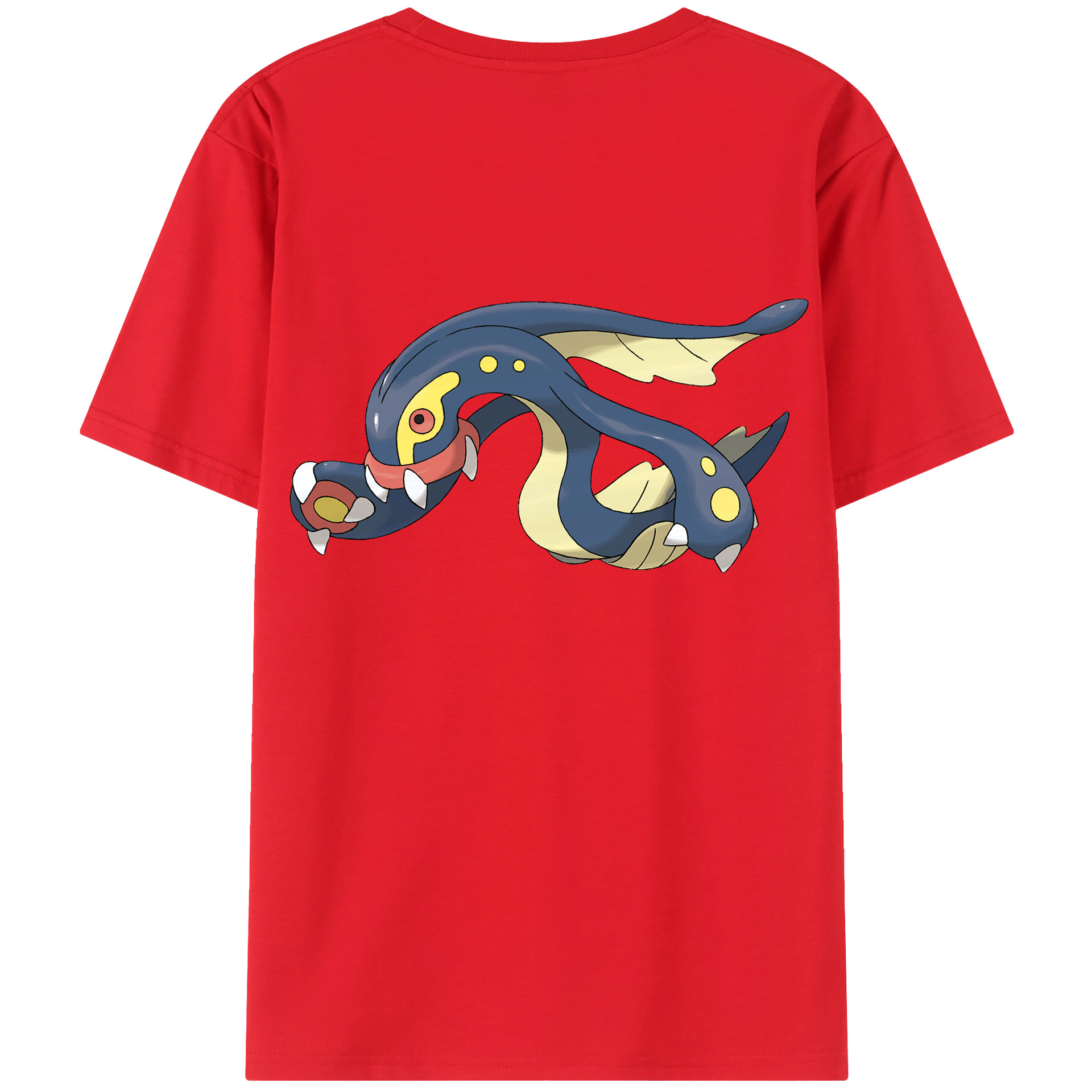 （画像用） ポケットモンスター Pokémon 綿100％ メンズ半袖Tシャツ（バックプリント） 通気性