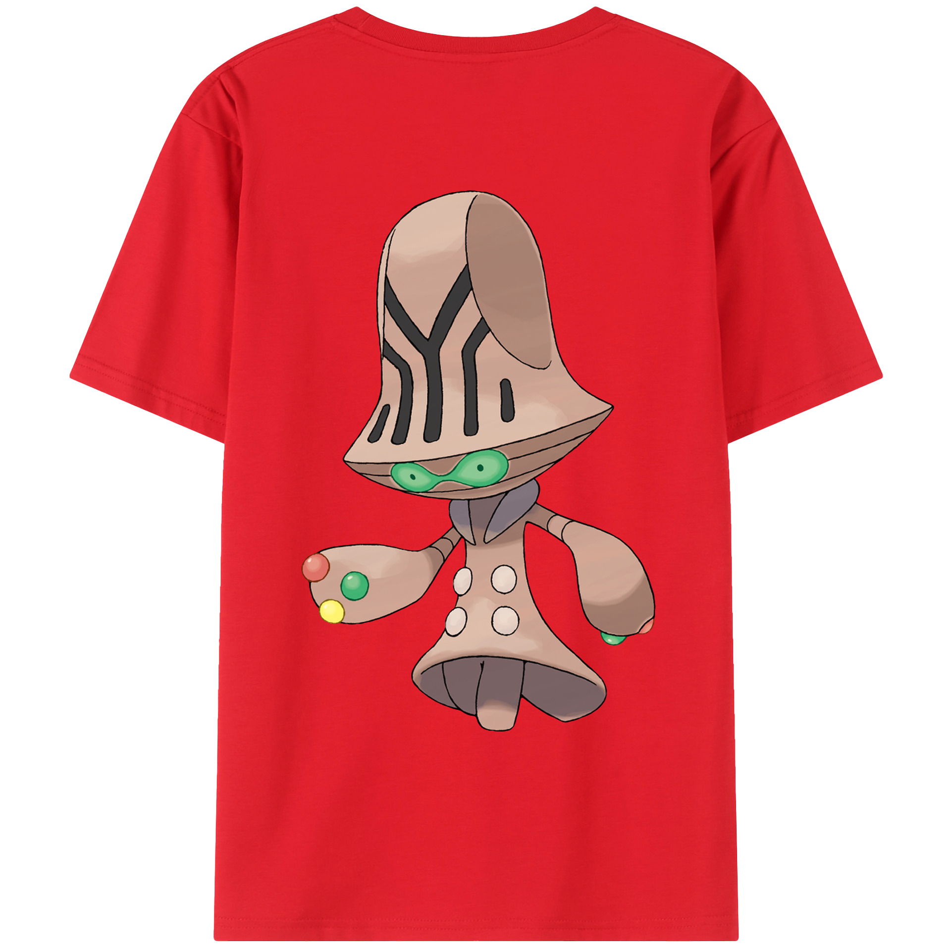 （画像用） ポケットモンスター Pokémon 綿100％ メンズ半袖Tシャツ（バックプリント） 通気性