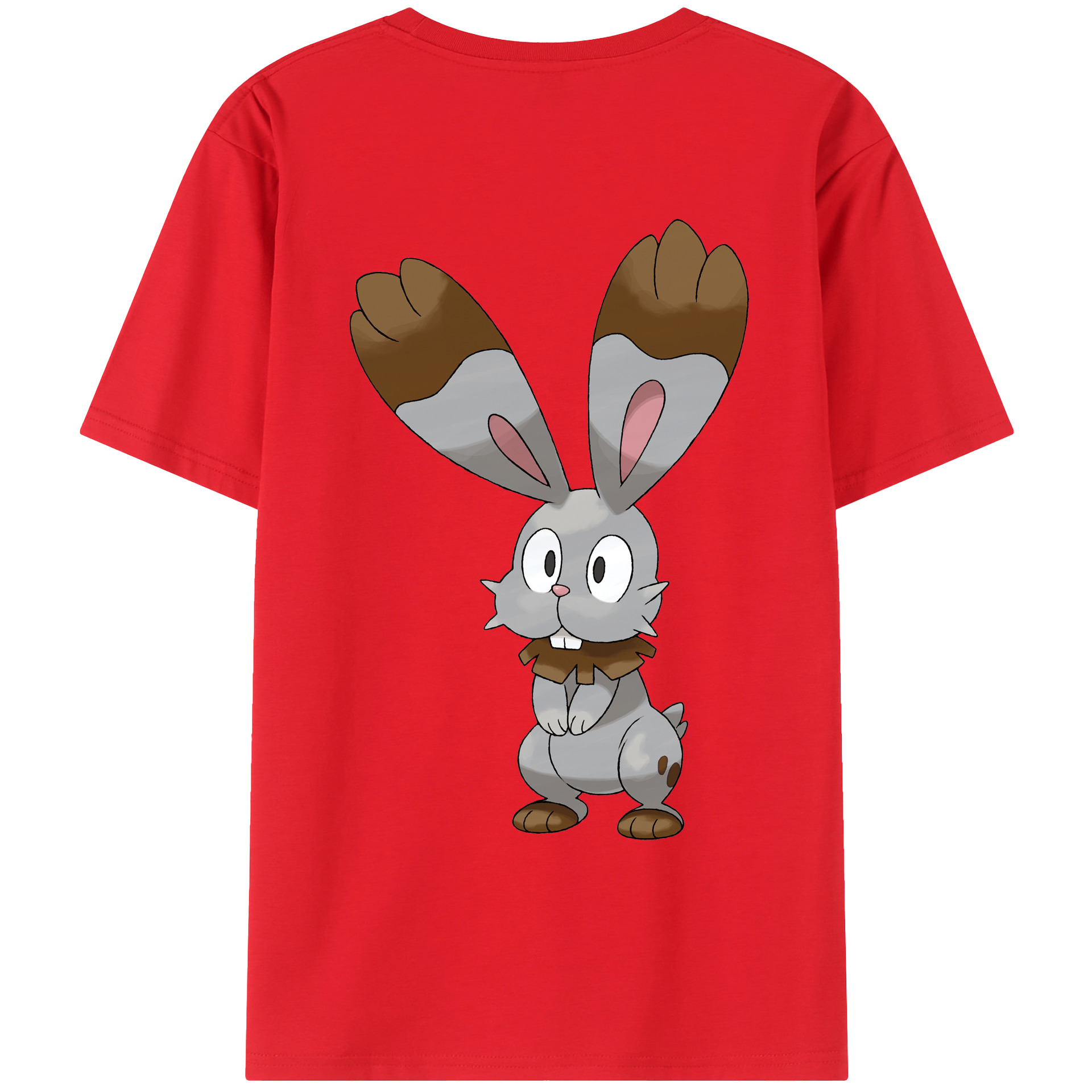 （画像用） ポケットモンスター Pokémon 綿100％ メンズ半袖Tシャツ（バックプリント） 通気性