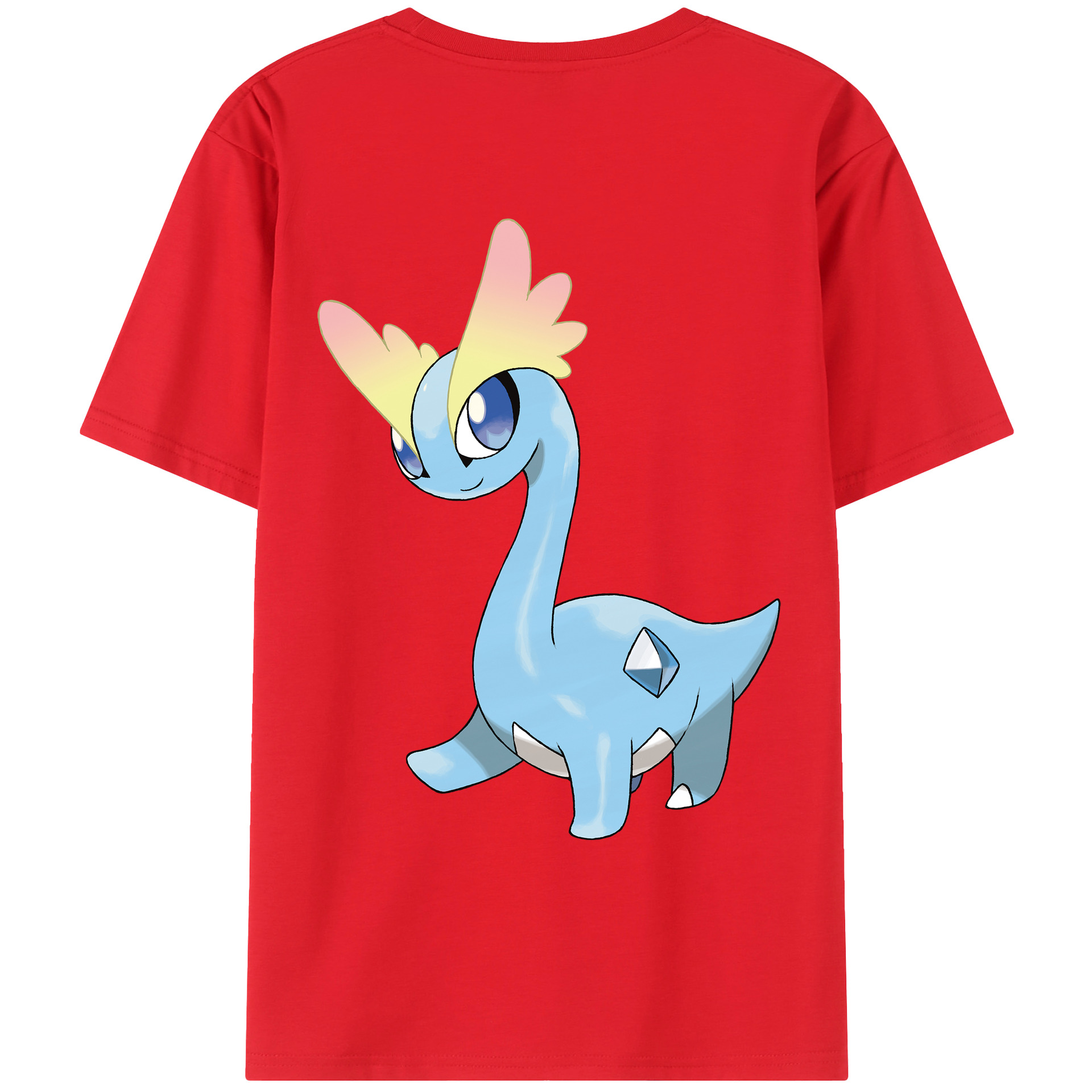 （画像用） ポケットモンスター Pokémon 綿100％ メンズ半袖Tシャツ（バックプリント） 通気性