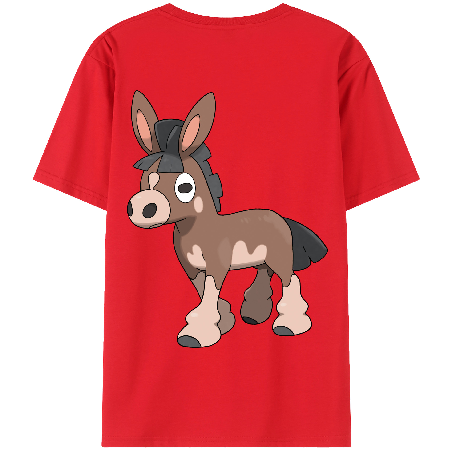 （画像用） ポケットモンスター Pokémon 綿100％ メンズ半袖Tシャツ（バックプリント） 通気性
