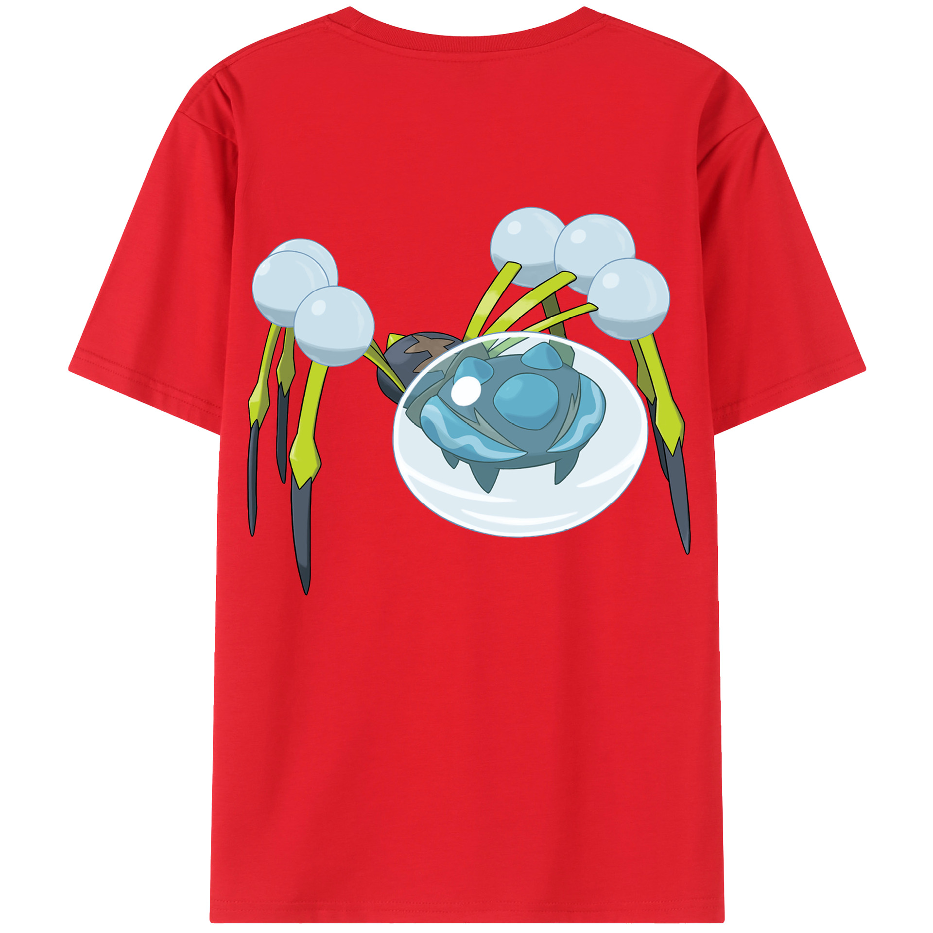 （画像用） ポケットモンスター Pokémon 綿100％ メンズ半袖Tシャツ（バックプリント） 通気性