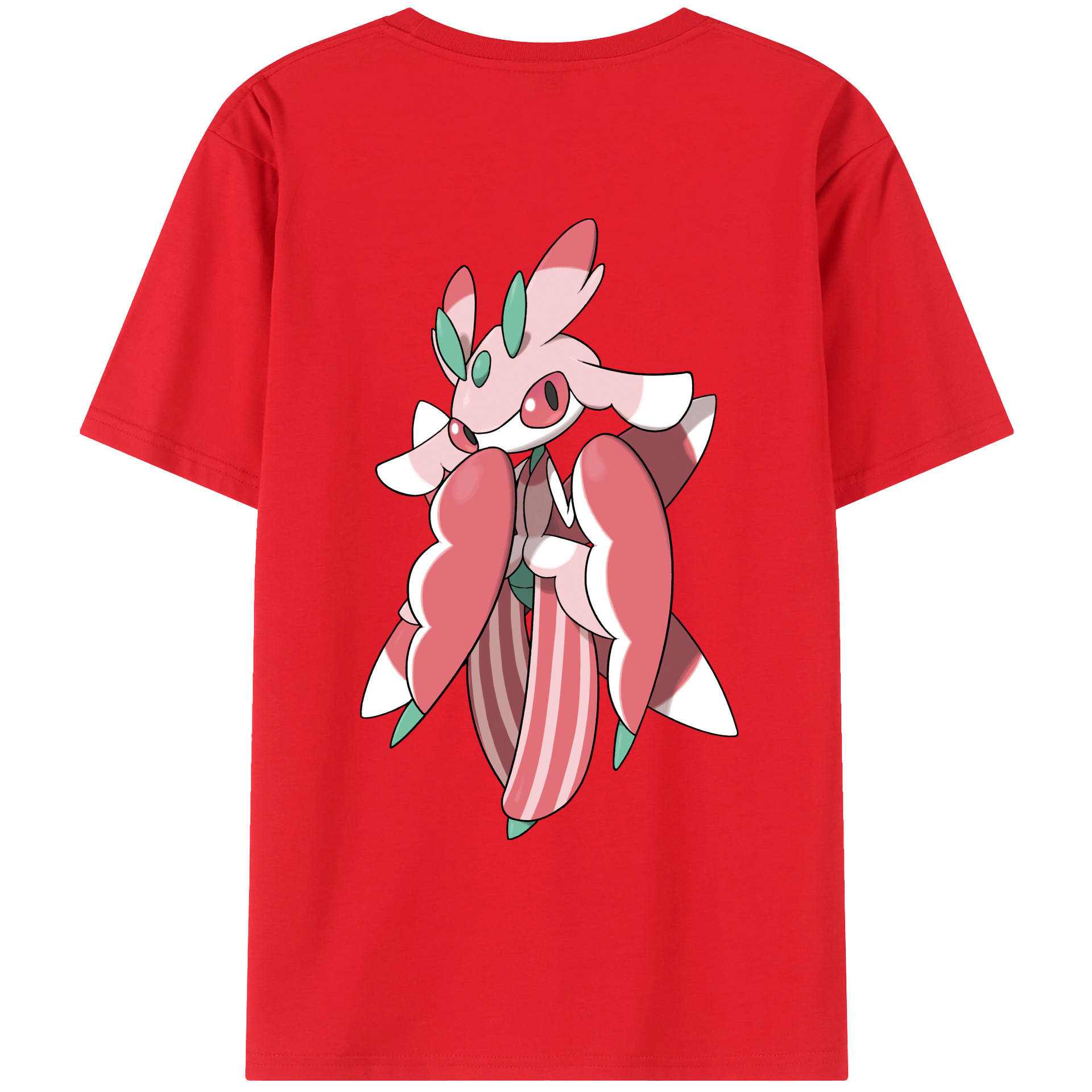 （画像用） ポケットモンスター Pokémon 綿100％ メンズ半袖Tシャツ（バックプリント） 通気性