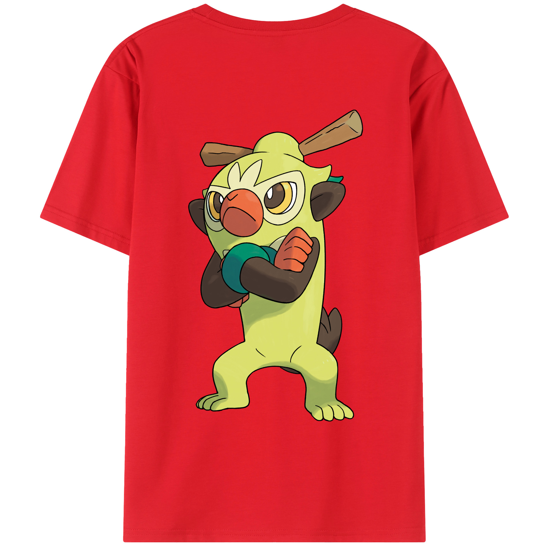 （画像用） ポケットモンスター Pokémon 綿100％ メンズ半袖Tシャツ（バックプリント） 通気性