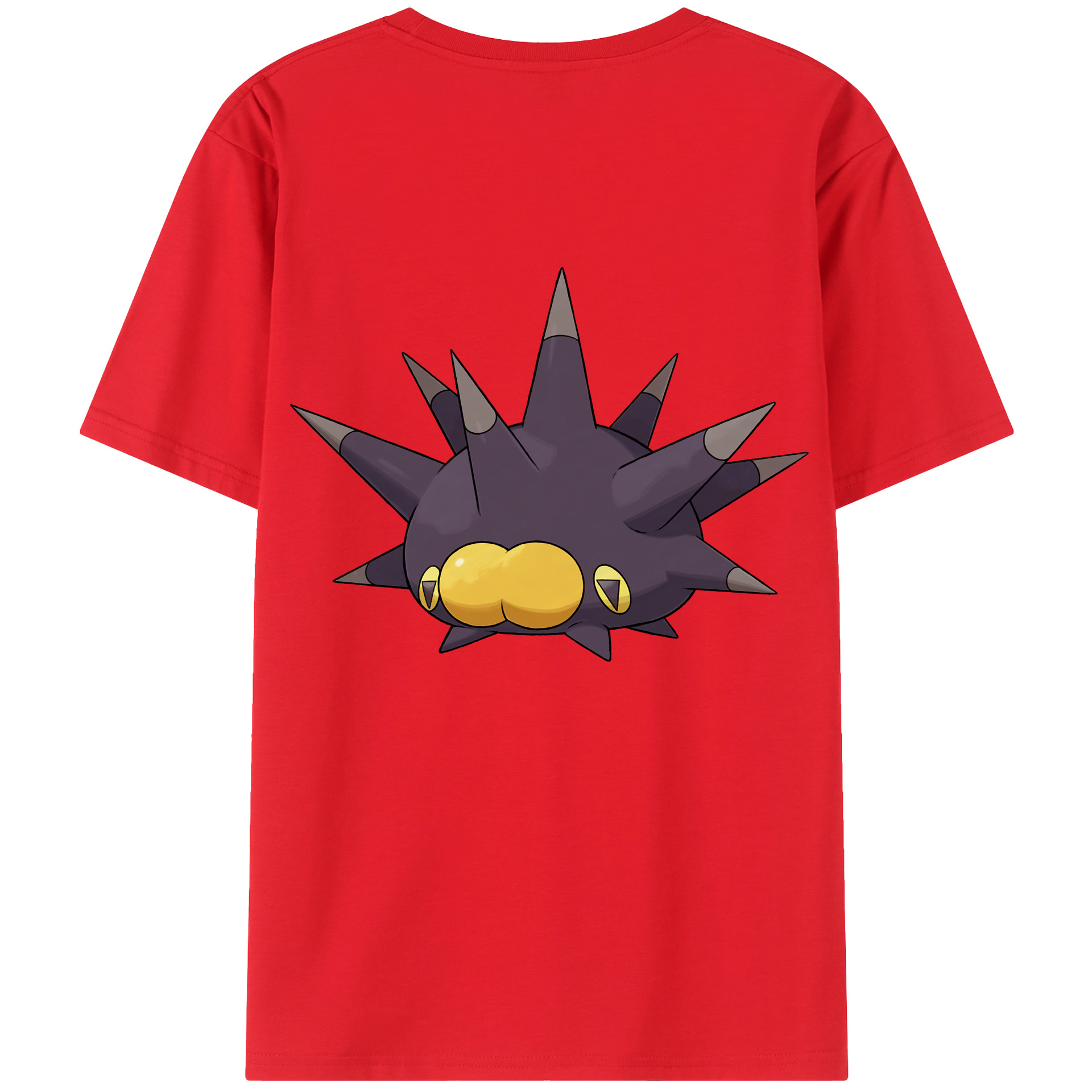 （画像用） ポケットモンスター Pokémon 綿100％ メンズ半袖Tシャツ（バックプリント） 通気性