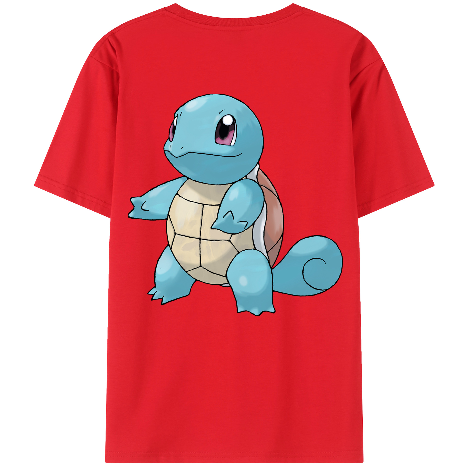 （画像用） ポケットモンスター Pokémon 綿100％ メンズ半袖Tシャツ（バックプリント） 通気性
