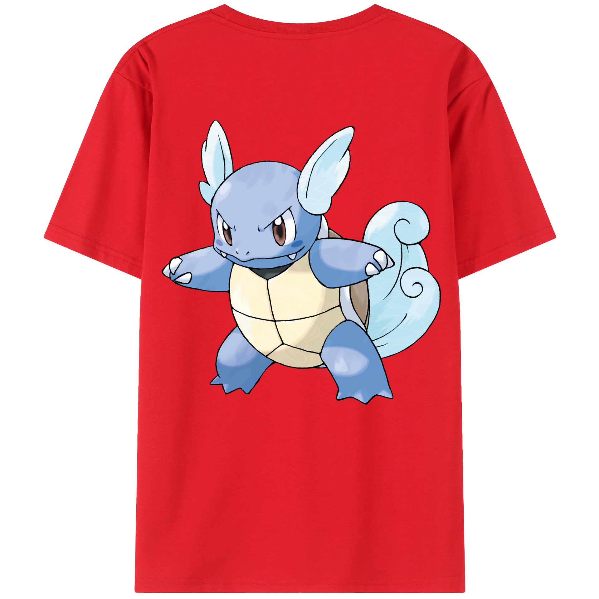 （画像用） ポケットモンスター Pokémon 綿100％ メンズ半袖Tシャツ（バックプリント） 通気性