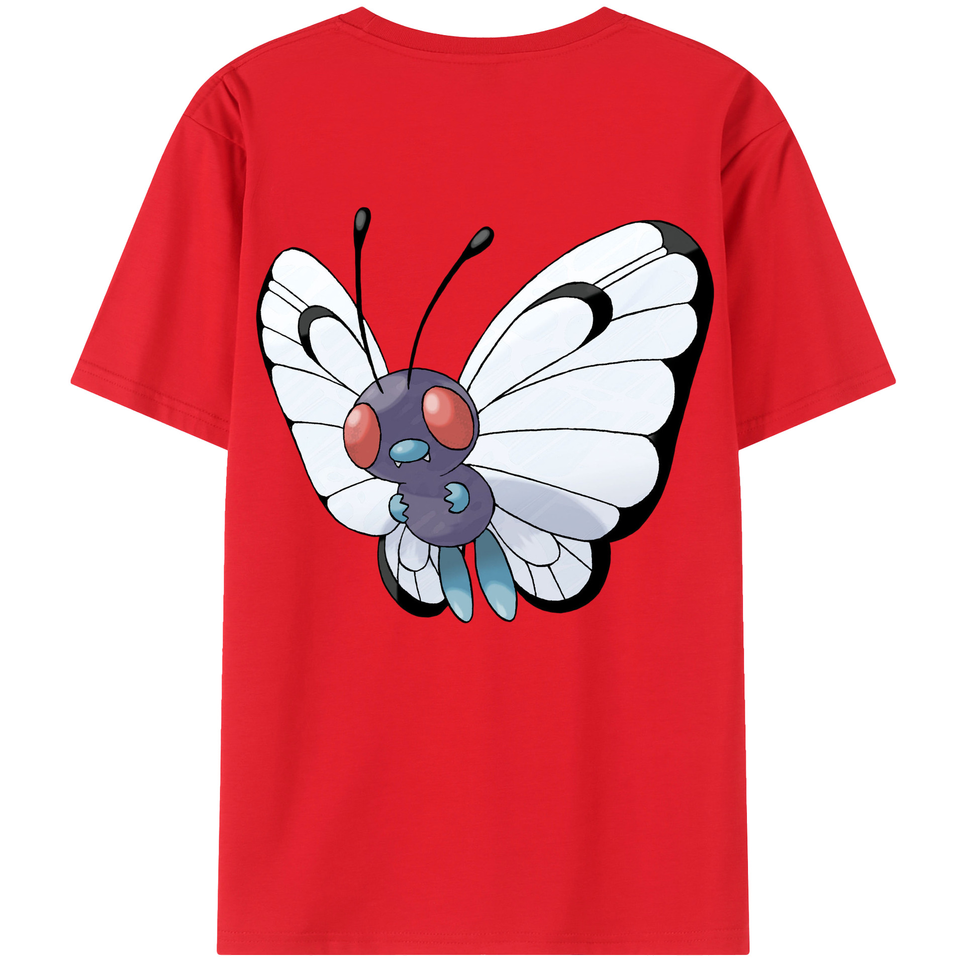 （画像用） ポケットモンスター Pokémon 綿100％ メンズ半袖Tシャツ（バックプリント） 通気性