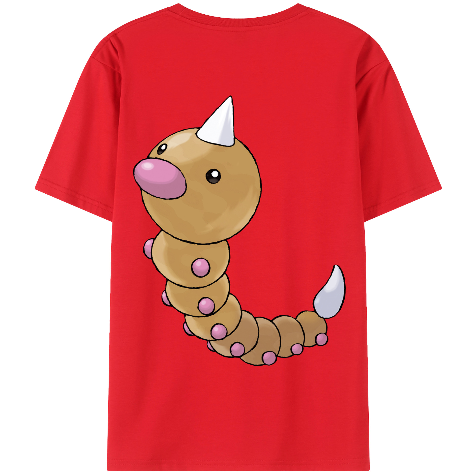 （画像用） ポケットモンスター Pokémon 綿100％ メンズ半袖Tシャツ（バックプリント） 通気性
