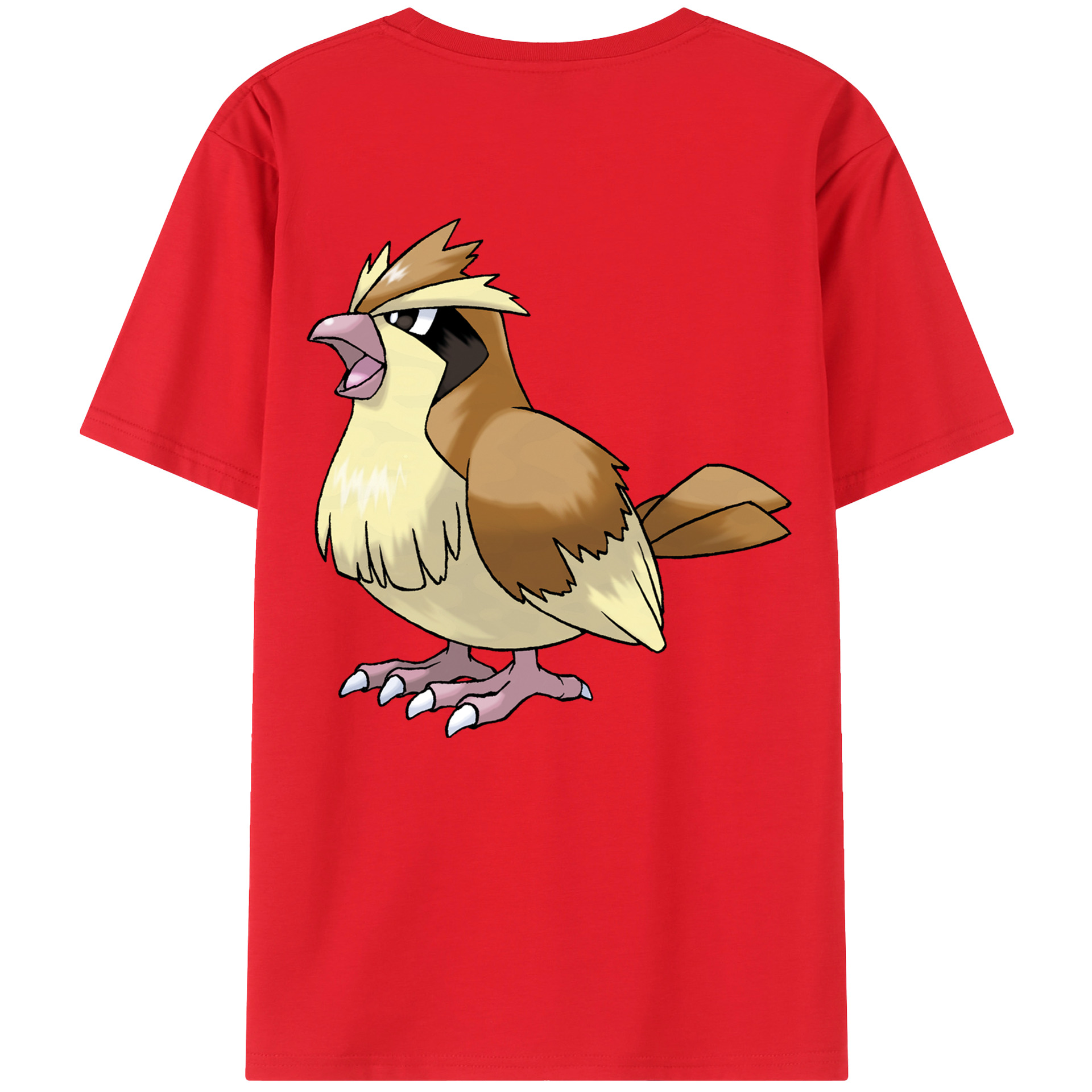 （画像用） ポケットモンスター Pokémon 綿100％ メンズ半袖Tシャツ（バックプリント） 通気性