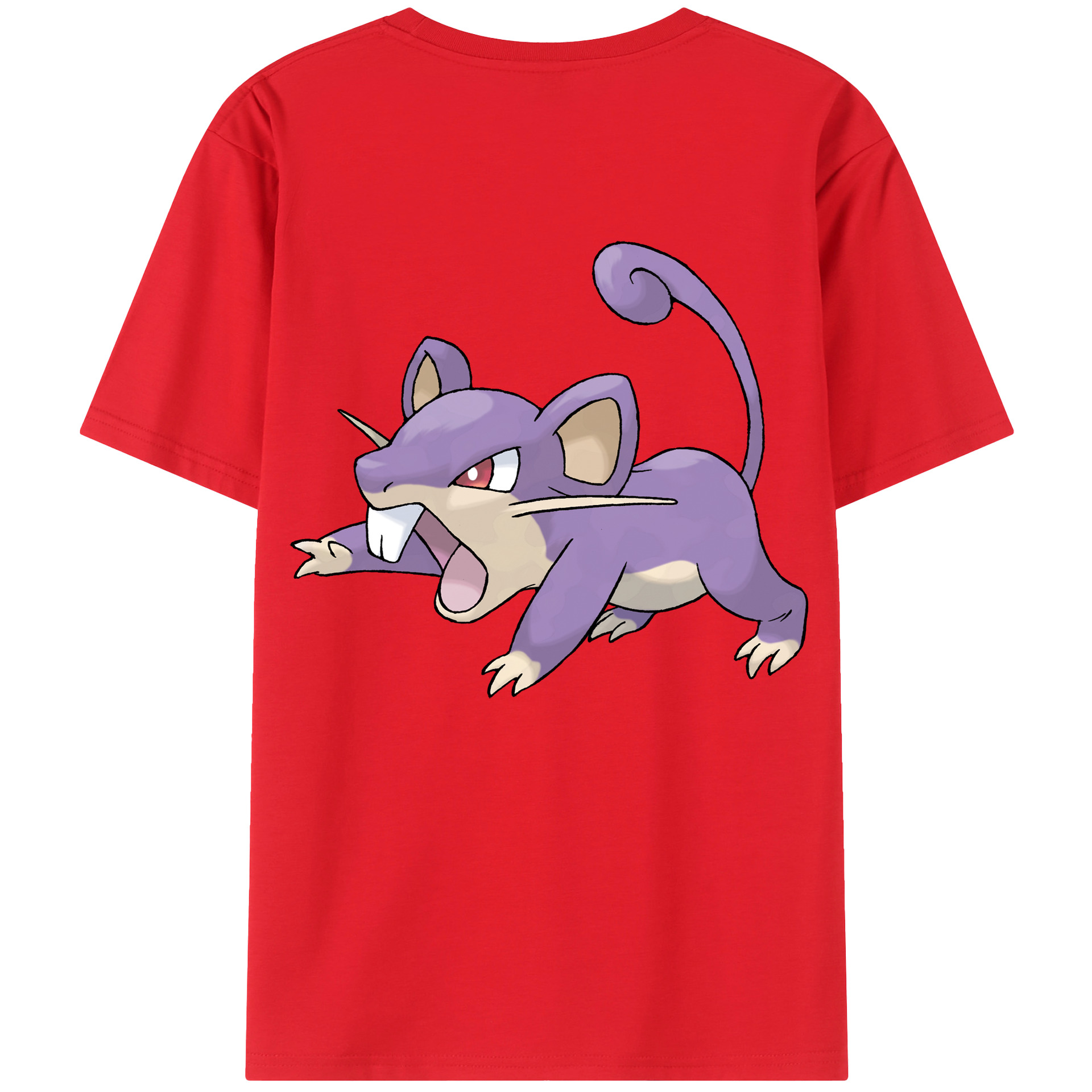 （画像用） ポケットモンスター Pokémon 綿100％ メンズ半袖Tシャツ（バックプリント） 通気性