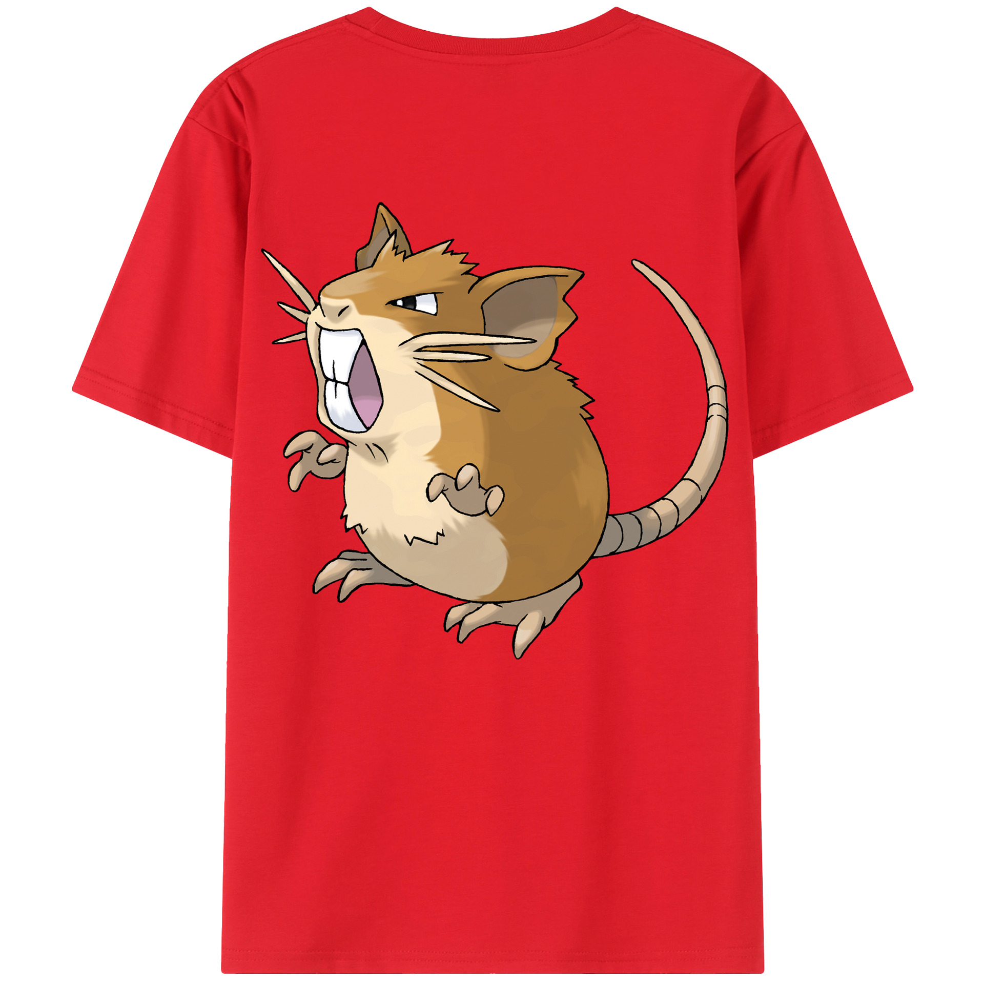 （画像用） ポケットモンスター Pokémon 綿100％ メンズ半袖Tシャツ（バックプリント） 通気性
