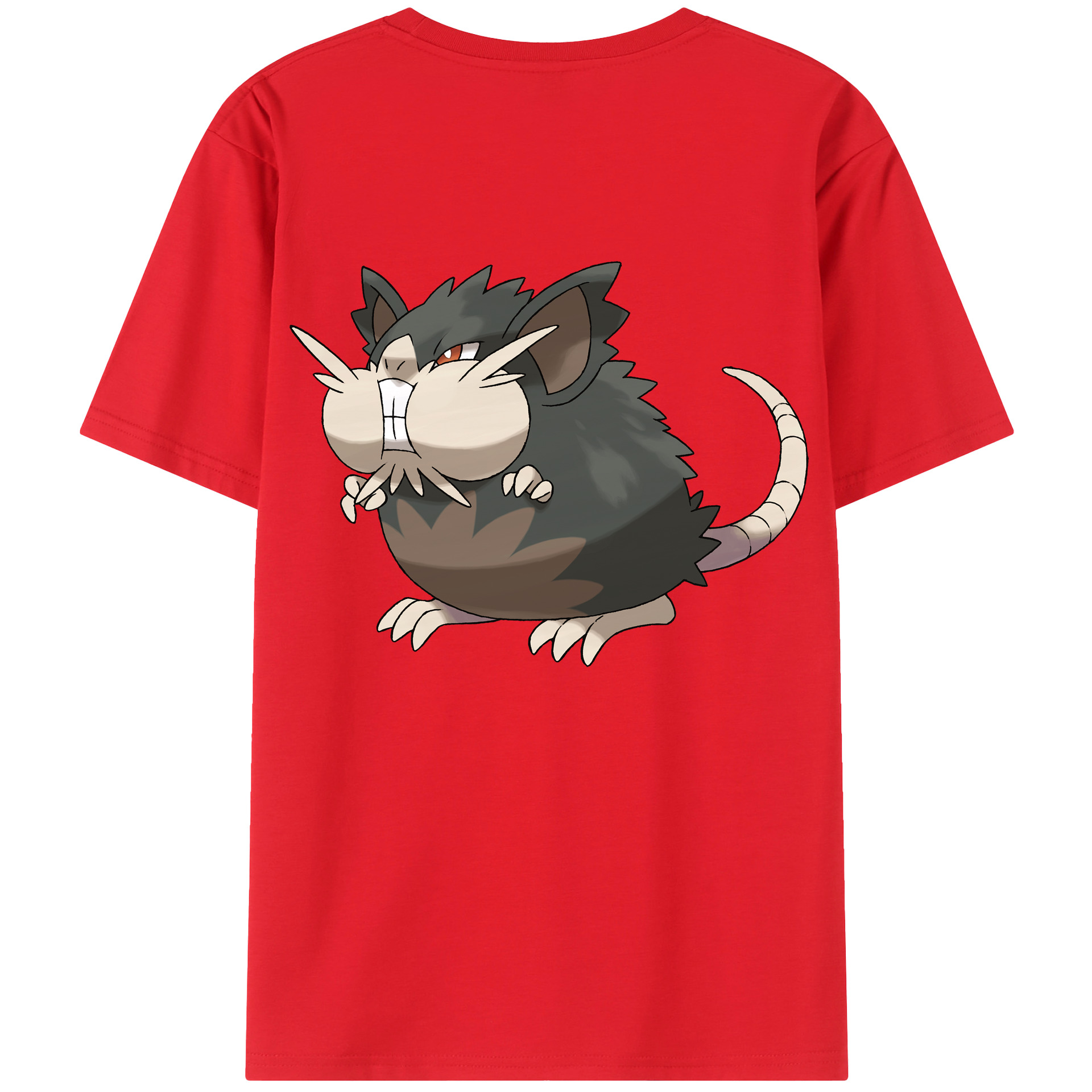（画像用） ポケットモンスター Pokémon 綿100％ メンズ半袖Tシャツ（バックプリント） 通気性