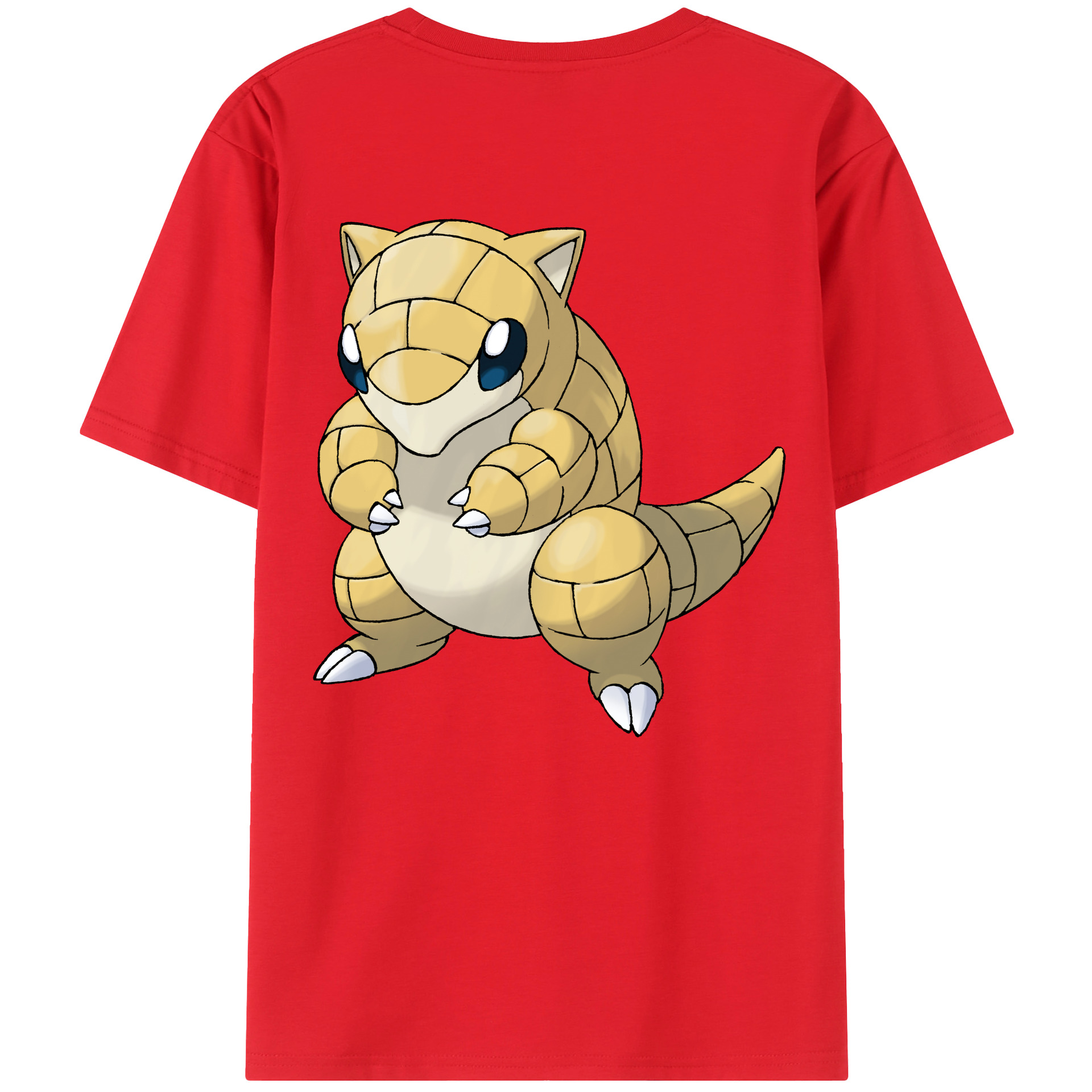 （画像用） ポケットモンスター Pokémon 綿100％ メンズ半袖Tシャツ（バックプリント） 通気性