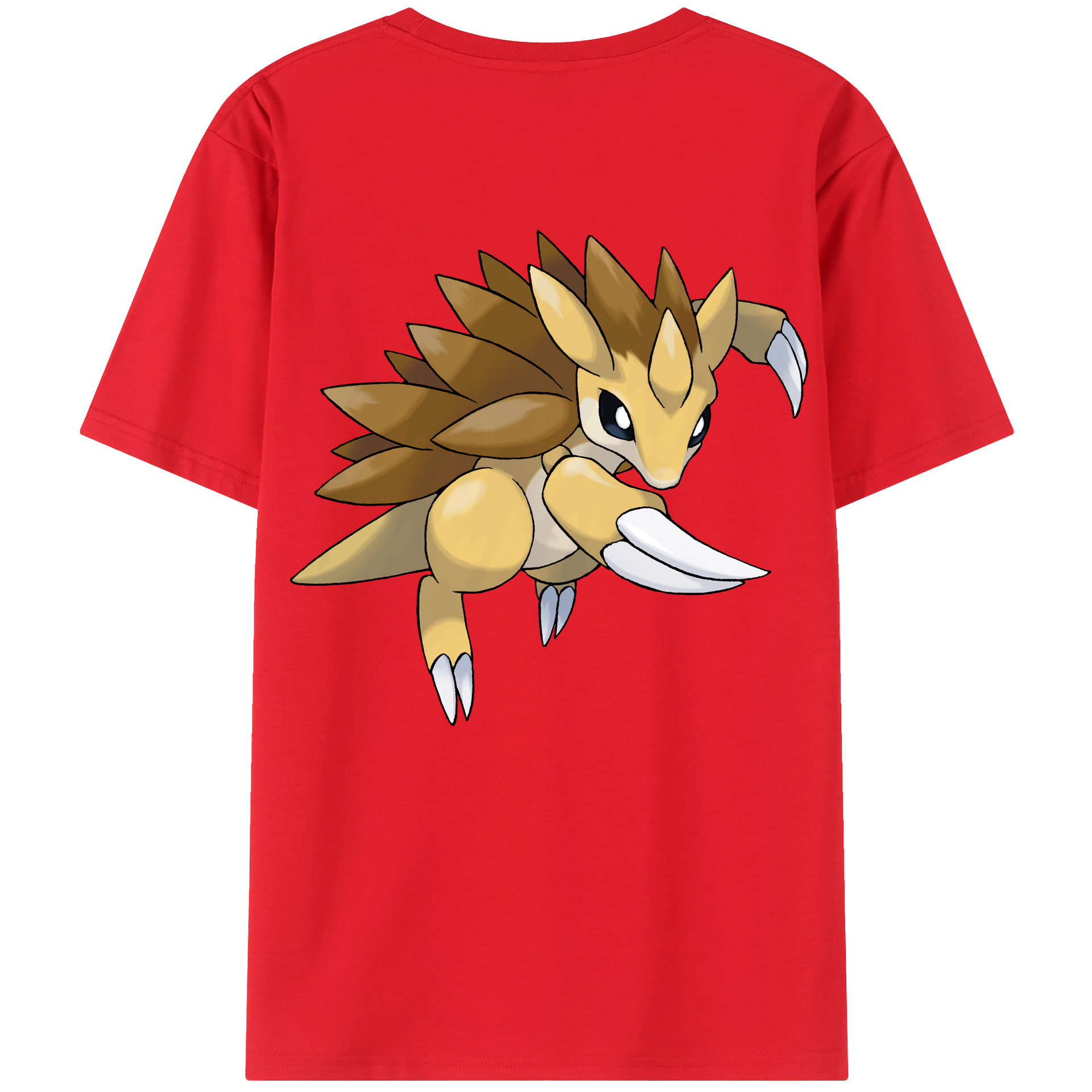 （画像用） ポケットモンスター Pokémon 綿100％ メンズ半袖Tシャツ（バックプリント） 通気性
