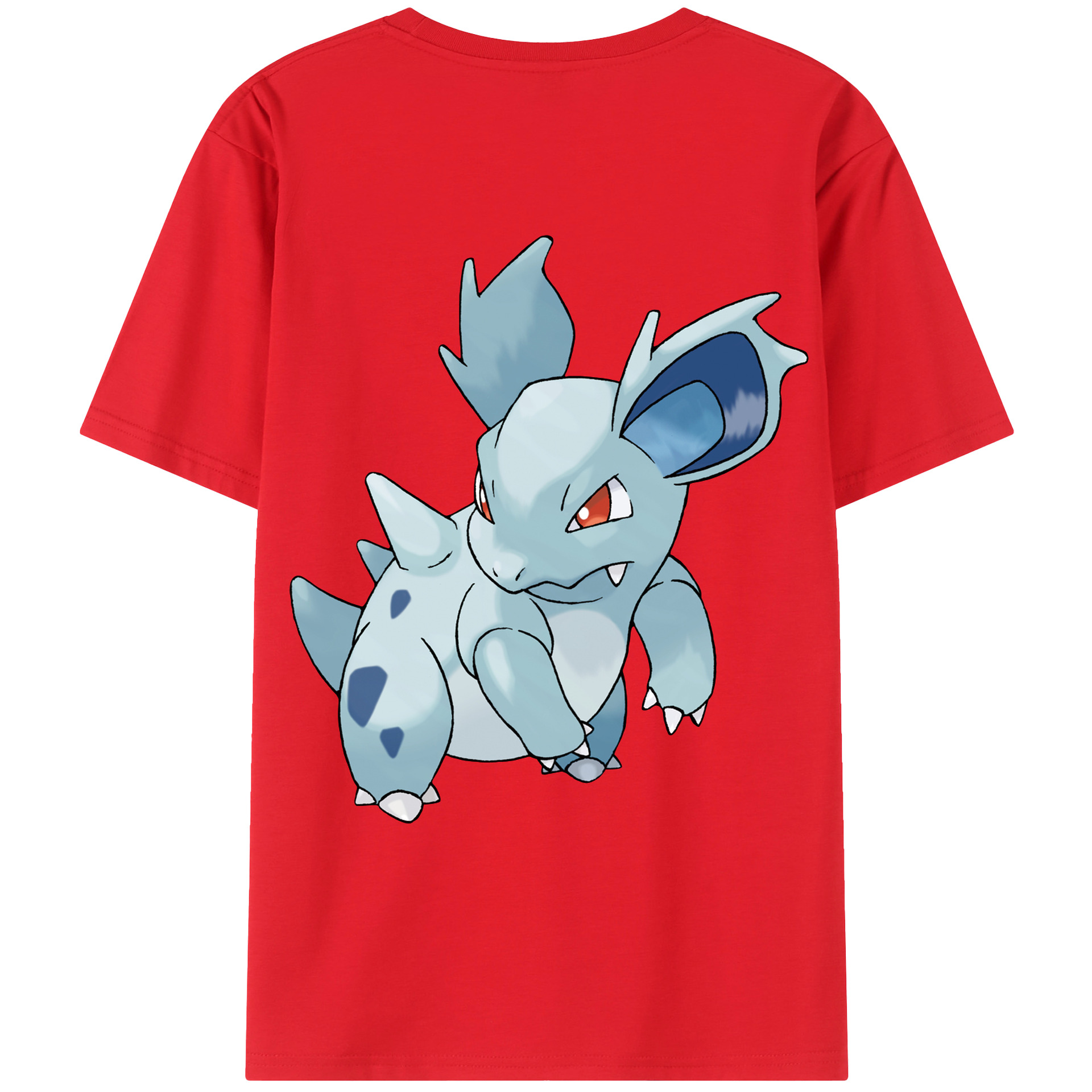 （画像用） ポケットモンスター Pokémon 綿100％ メンズ半袖Tシャツ（バックプリント） 通気性
