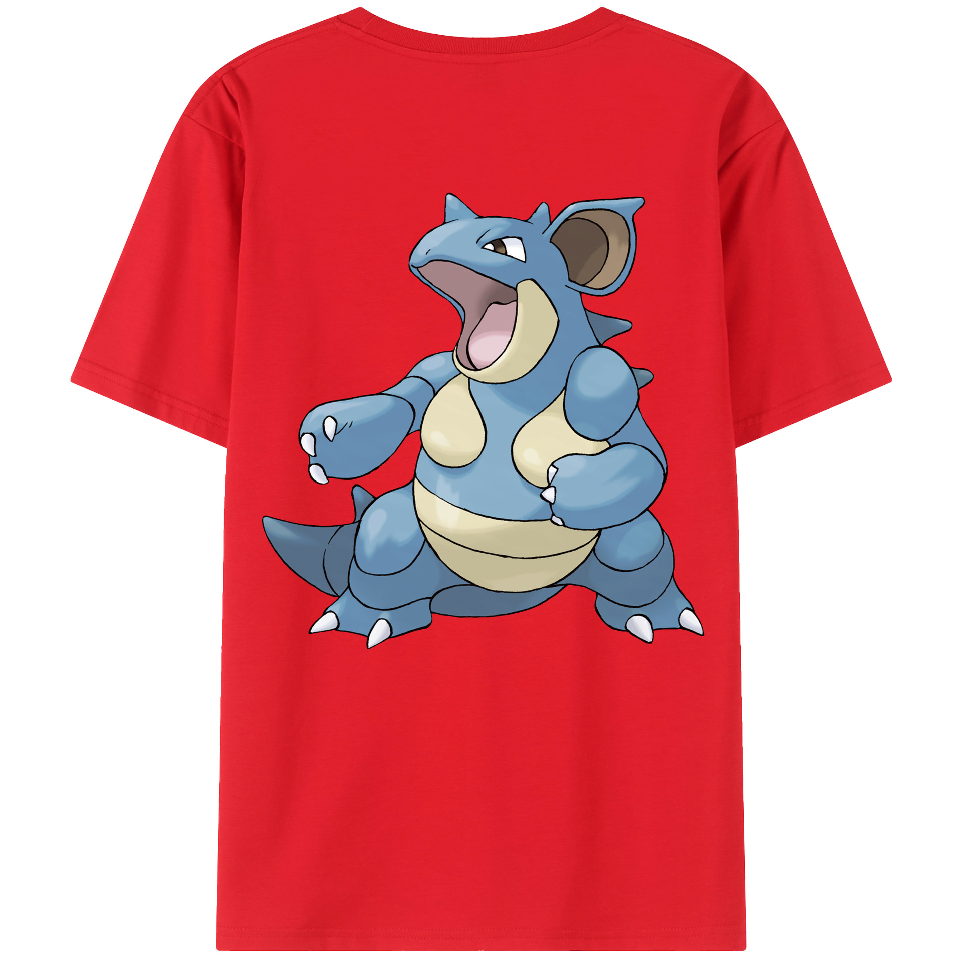 （画像用） ポケットモンスター Pokémon 綿100％ メンズ半袖Tシャツ（バックプリント） 通気性