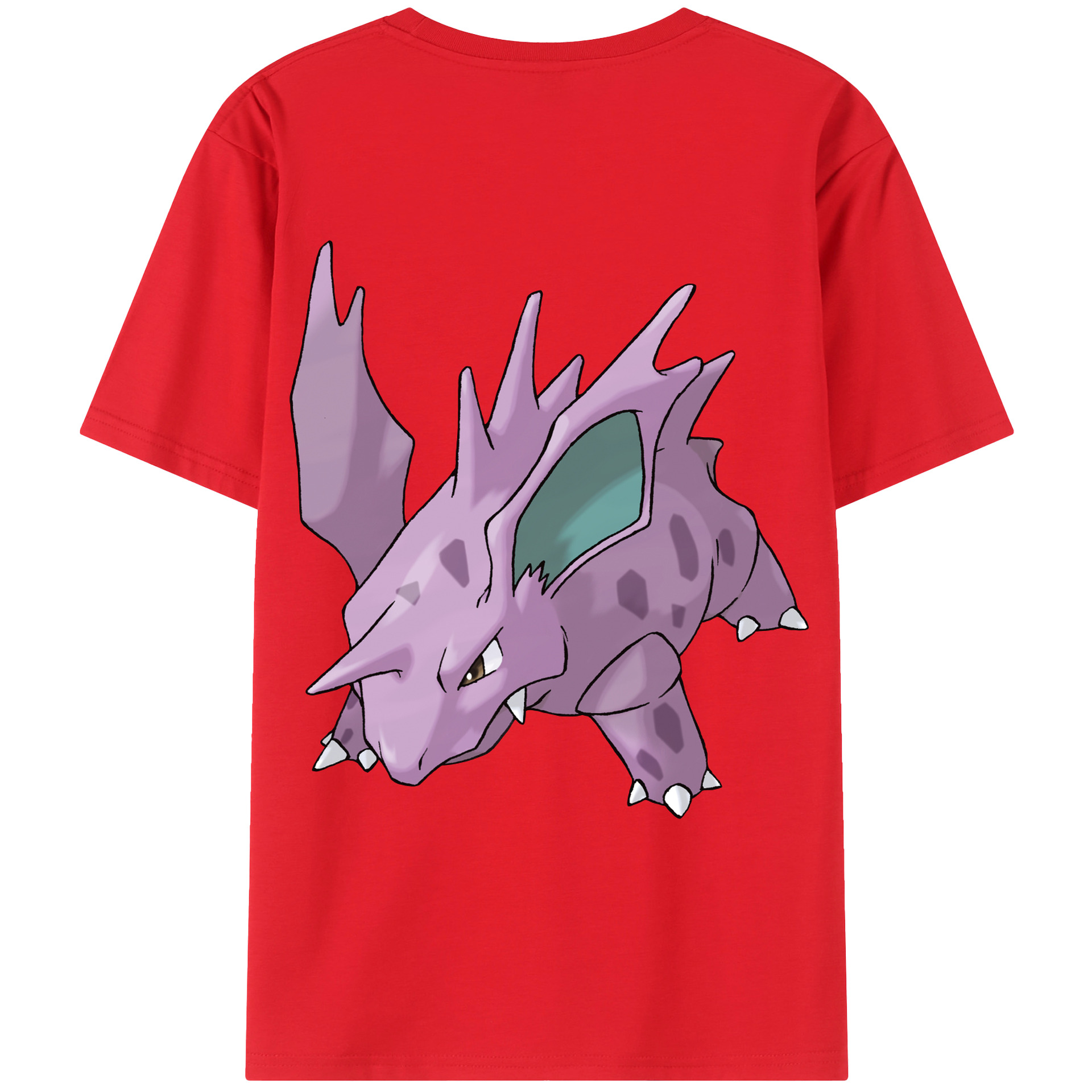 （画像用） ポケットモンスター Pokémon 綿100％ メンズ半袖Tシャツ（バックプリント） 通気性