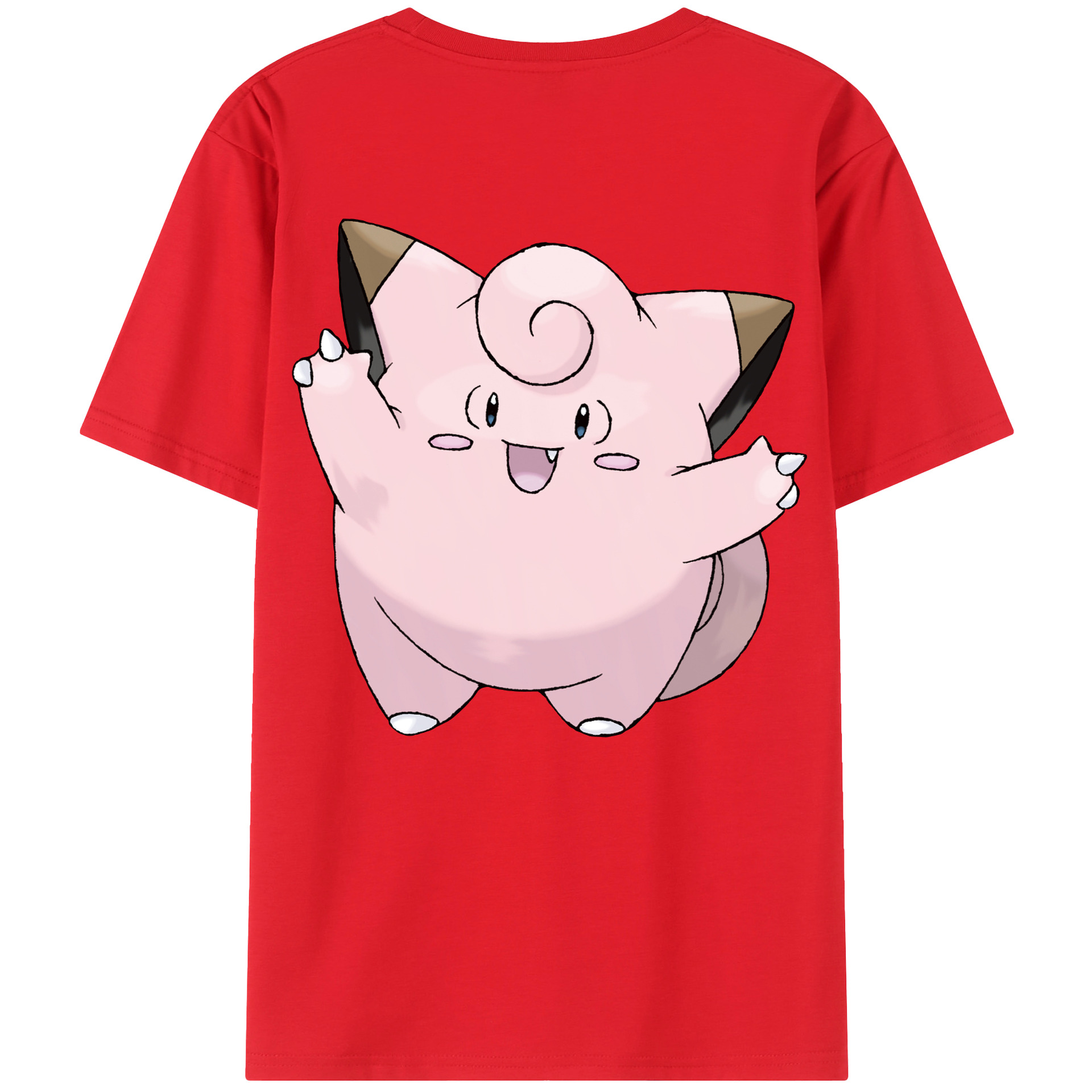 （画像用） ポケットモンスター Pokémon 綿100％ メンズ半袖Tシャツ（バックプリント） 通気性