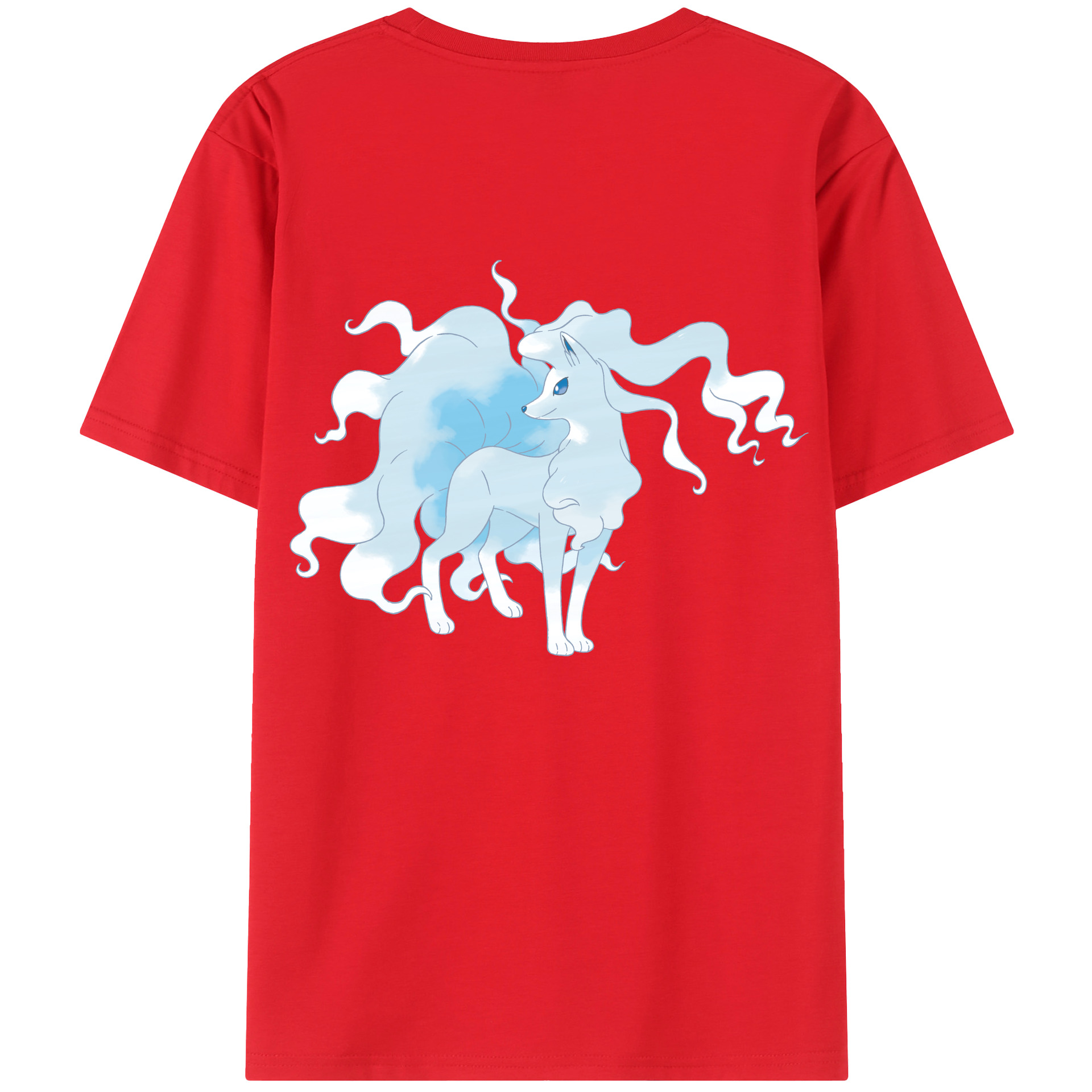 （画像用） ポケットモンスター Pokémon 綿100％ メンズ半袖Tシャツ（バックプリント） 通気性