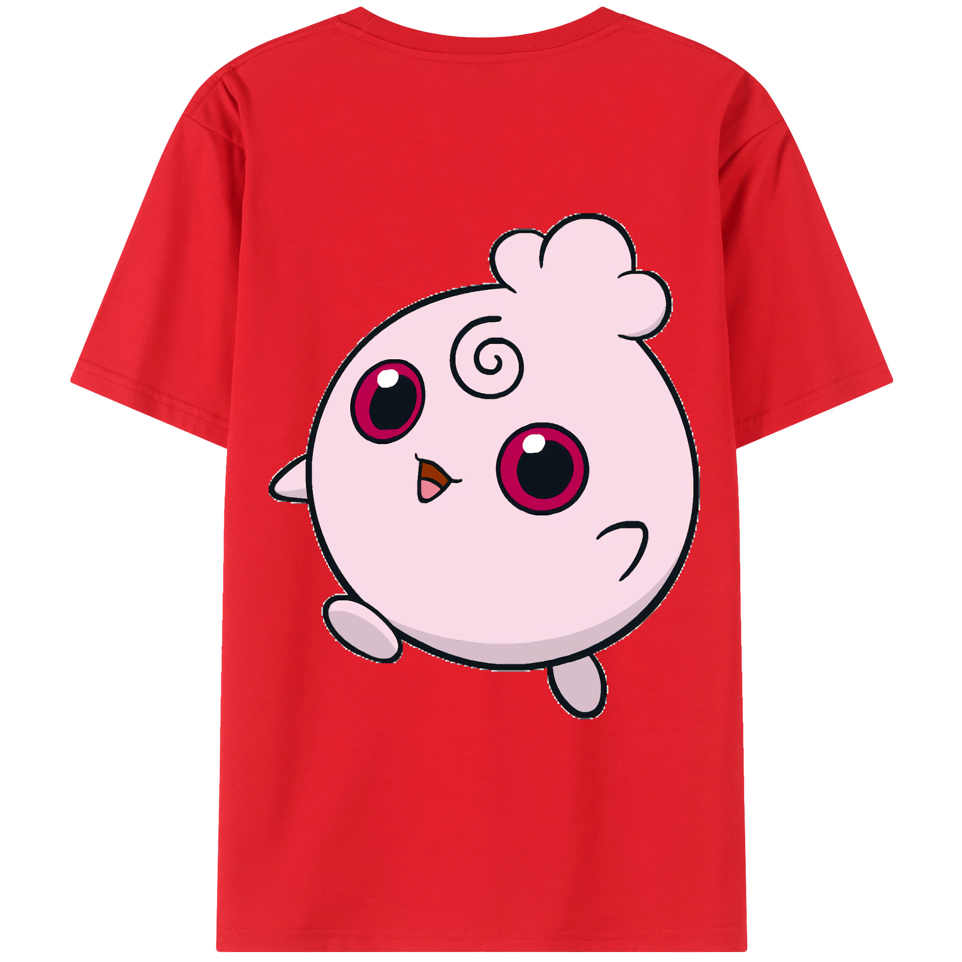 （画像用） ポケットモンスター Pokémon 綿100％ メンズ半袖Tシャツ（バックプリント） 通気性