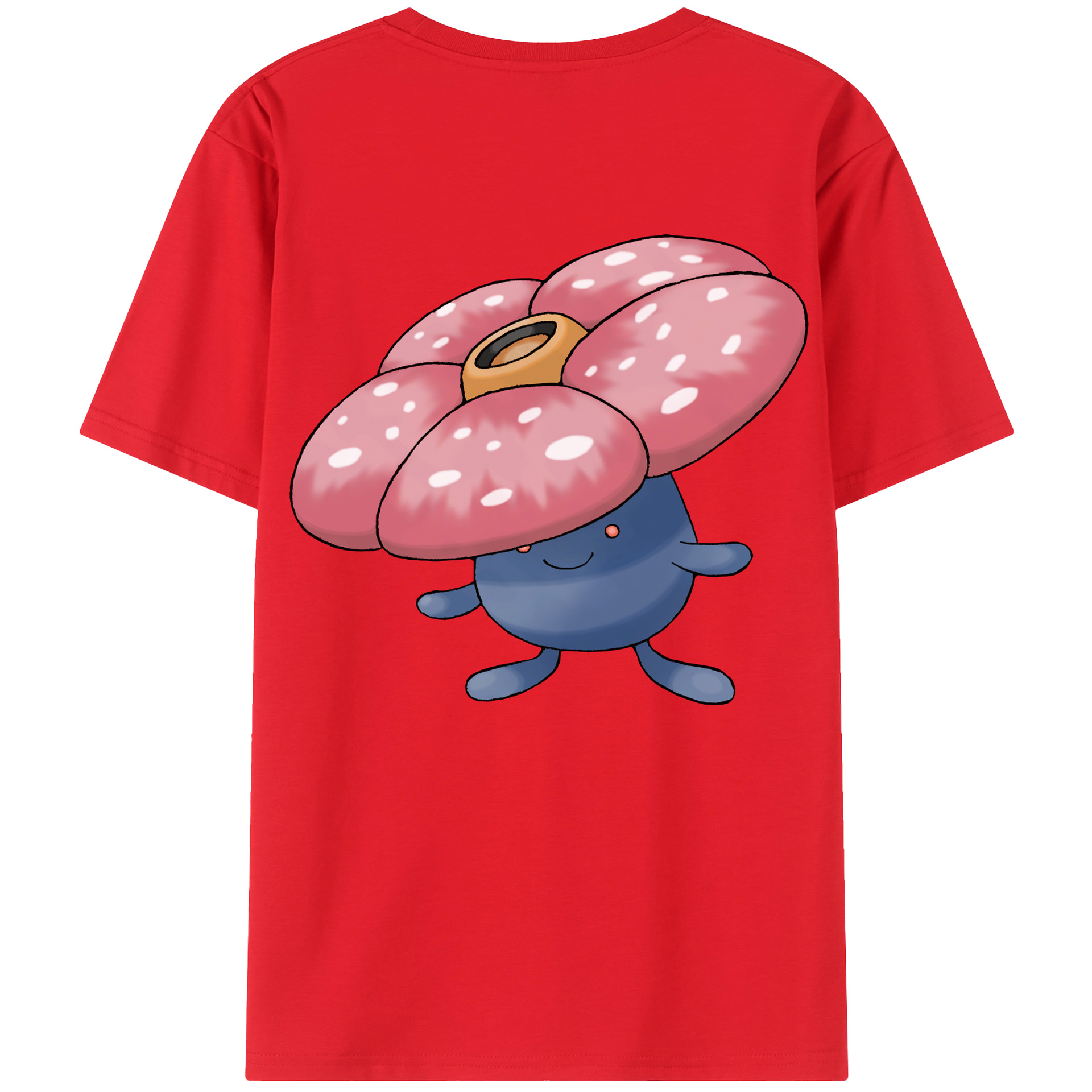 （画像用） ポケットモンスター Pokémon 綿100％ メンズ半袖Tシャツ（バックプリント） 通気性
